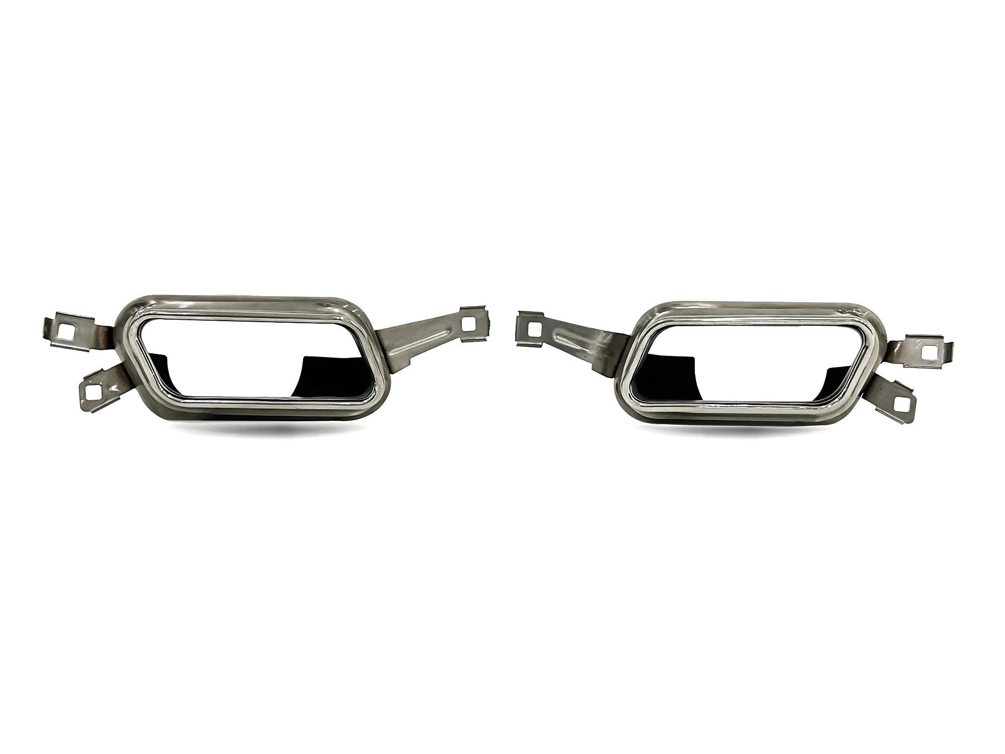 Chrome Quad Exhaust Tips Replace for BMW 760 F01 F02 M-Sport 2009-2015 - Image 3