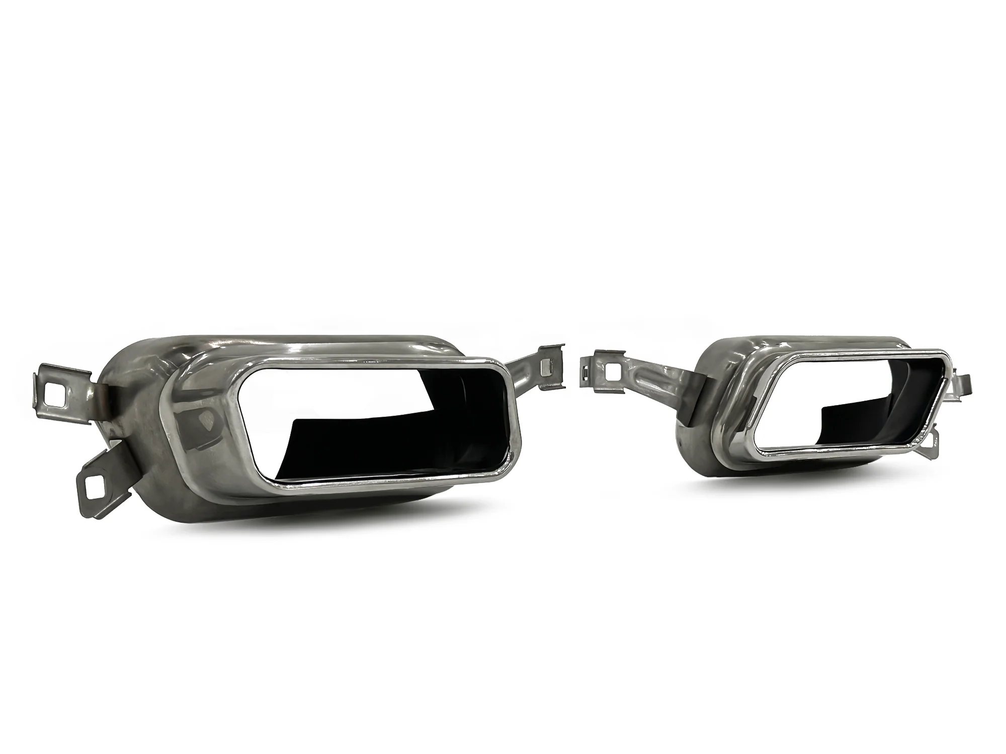 Chrome Quad Exhaust Tips Replace for BMW 760 F01 F02 M-Sport 2009-2015 - Image 5