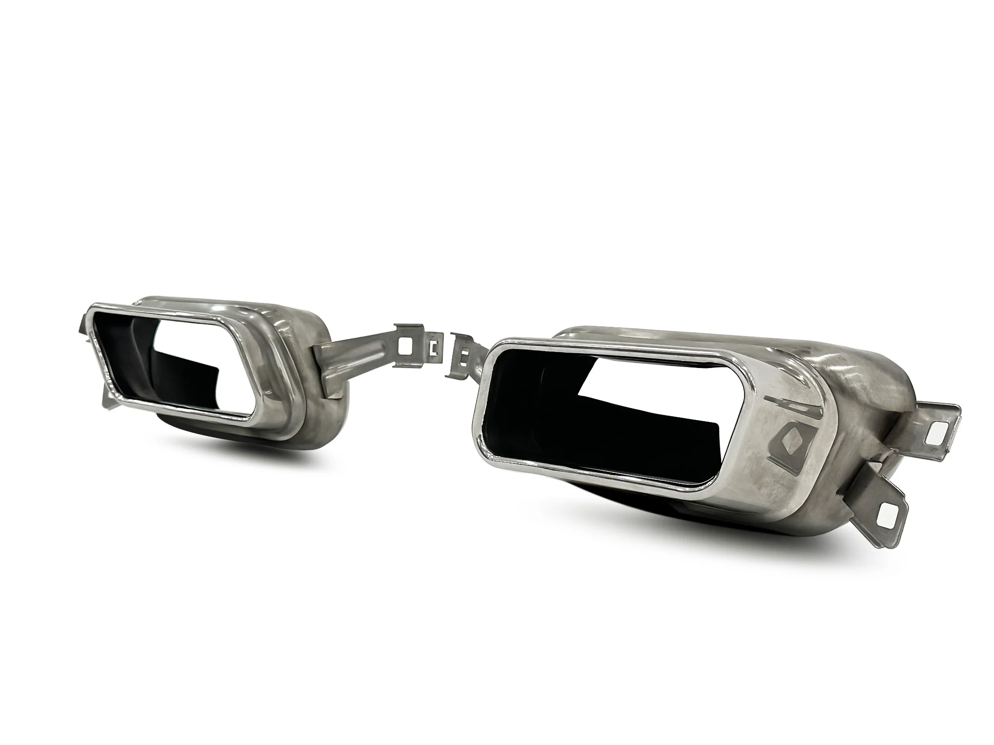 Chrome Quad Exhaust Tips Replace for BMW 760 F01 F02 M-Sport 2009-2015 - Image 6