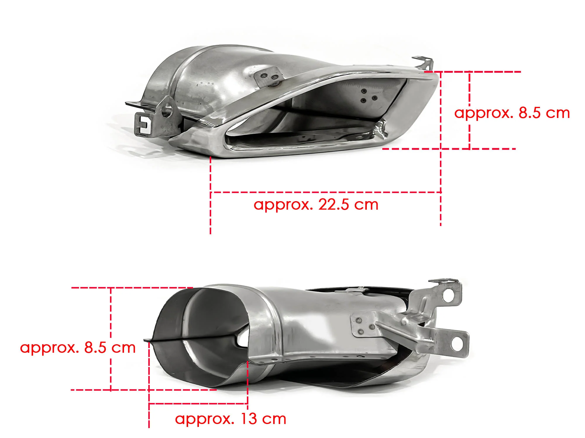 Chrome Square Exhaust Tips for BMW G20 G21 M340i 2019-2022 - Image 12