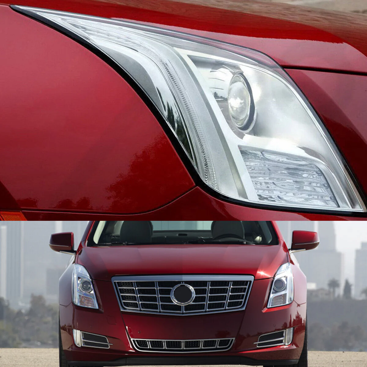 Clear Headlight Lens Covers Left + Right for 2013-2017 Cadillac XTS Replacement Shells - Image 5