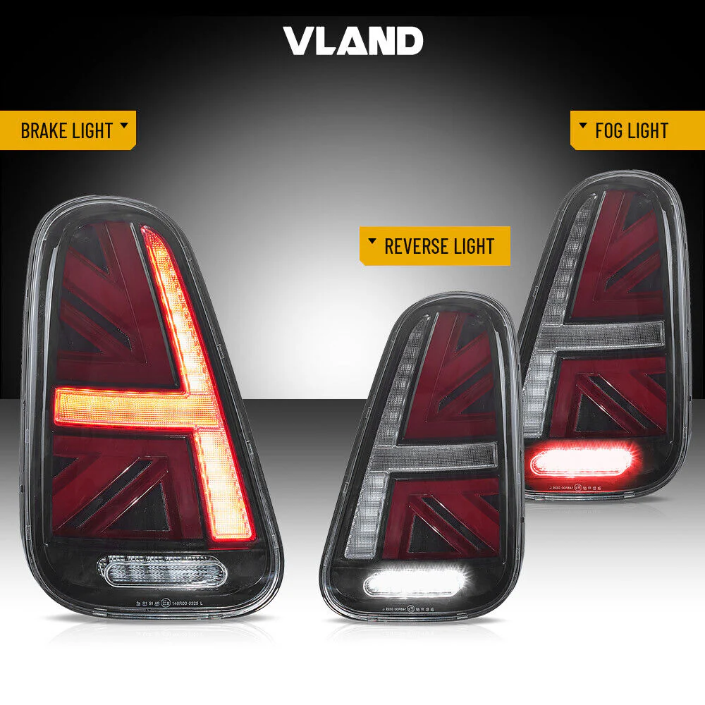 Clear LED Tail Lights For 2001-2006 Mini Cooper S R50 R52 R53 w/Animation - Image 7