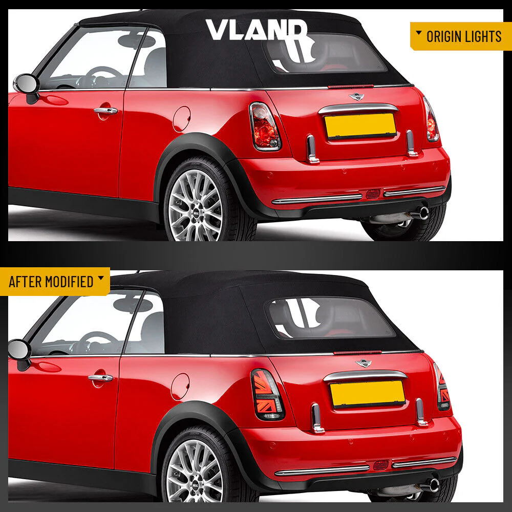Clear LED Tail Lights For 2001-2006 Mini Cooper S R50 R52 R53 w/Animation - Image 9