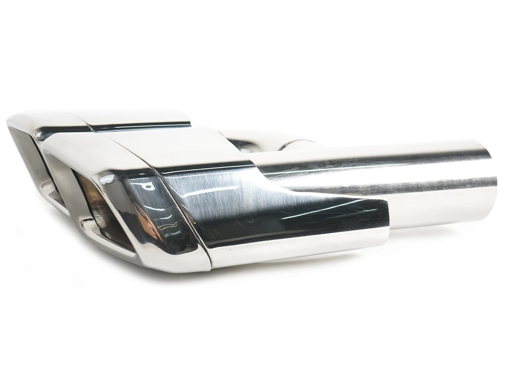 Pair For Mercedes E63 CLS63 C63 S63 CL63 W212 W218 Square Quad Exhaust Tips Muffler Tail Pipe Chrome - Image 5