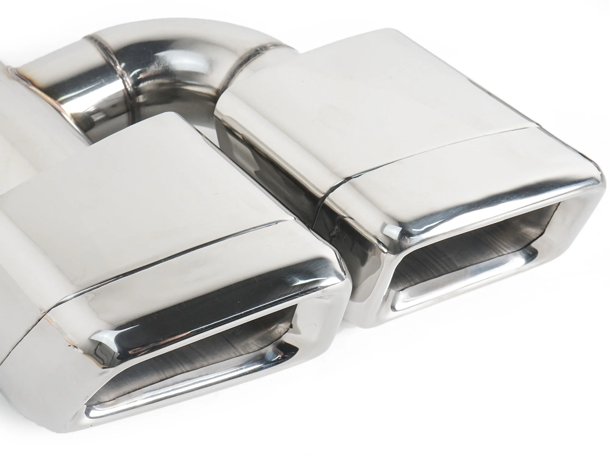 Pair For Mercedes E63 CLS63 C63 S63 CL63 W212 W218 Square Quad Exhaust Tips Muffler Tail Pipe Chrome - Image 7