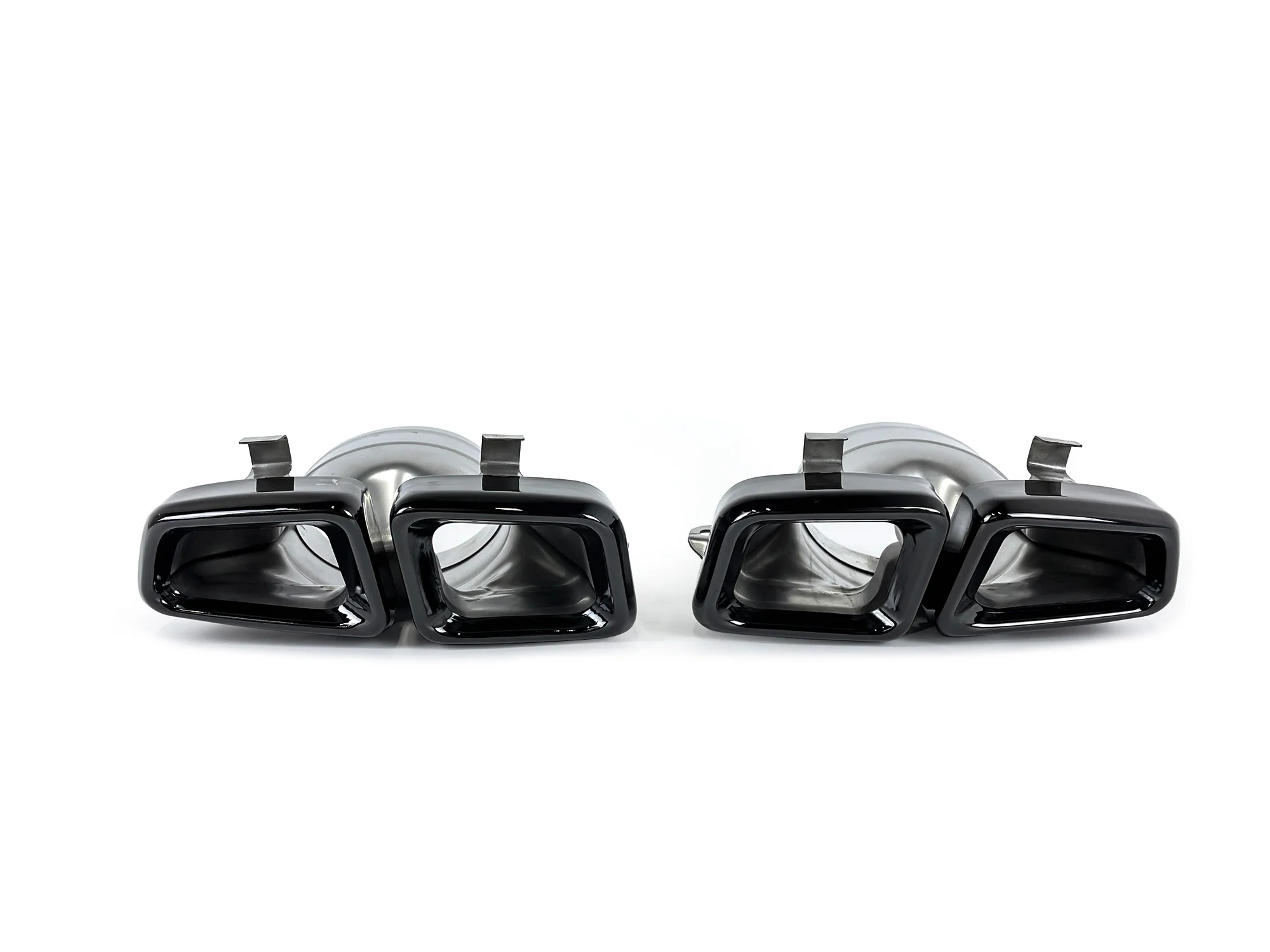 CLS63 Style Gloss Black Rear Diffuser + Exhaust Tips For Mercedes CLS W218 CLS400 CLS450 CLS500 CLS550 AMG Bumper 2015-2018 - Image 8