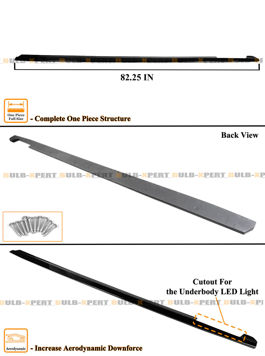 Gloss Black Side Skirt Extension For 2019-2025 BMW G20 330i 330e M340i - Image 2