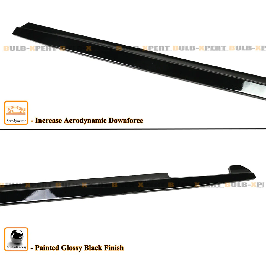 Gloss Black Side Skirt Extension For 2019-2025 BMW G20 330i 330e M340i - Image 3