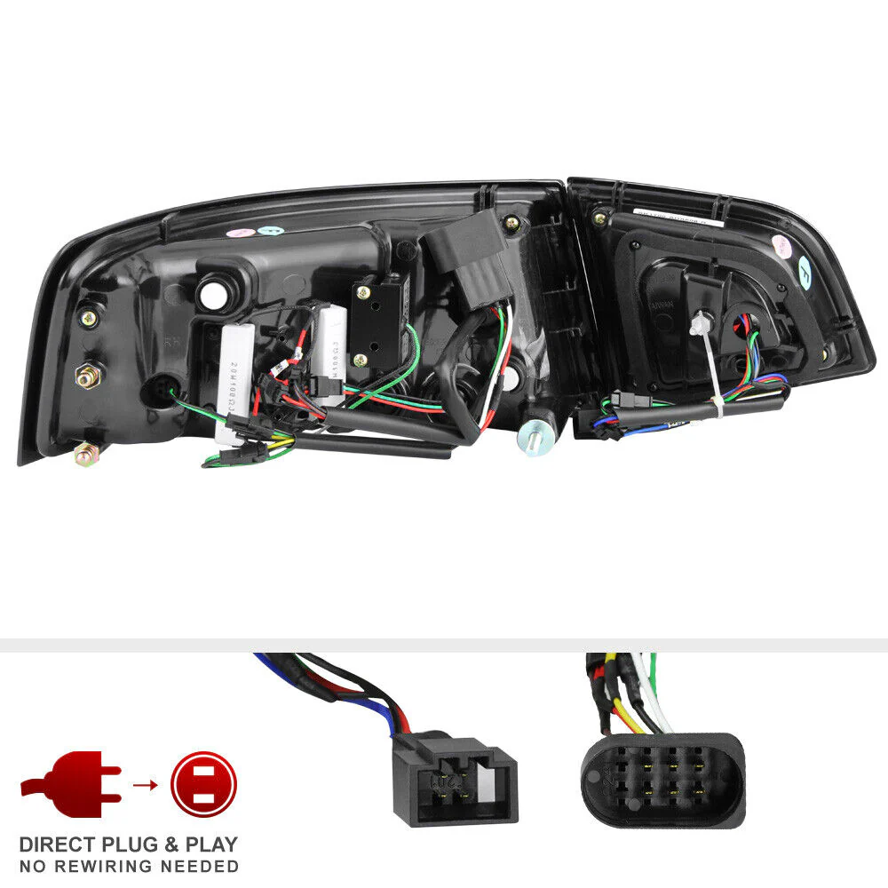Cyclop Optic Tube Black LED Tail Lights for 2009-2011 Audi A6 C6 Rear Lamps - Image 9