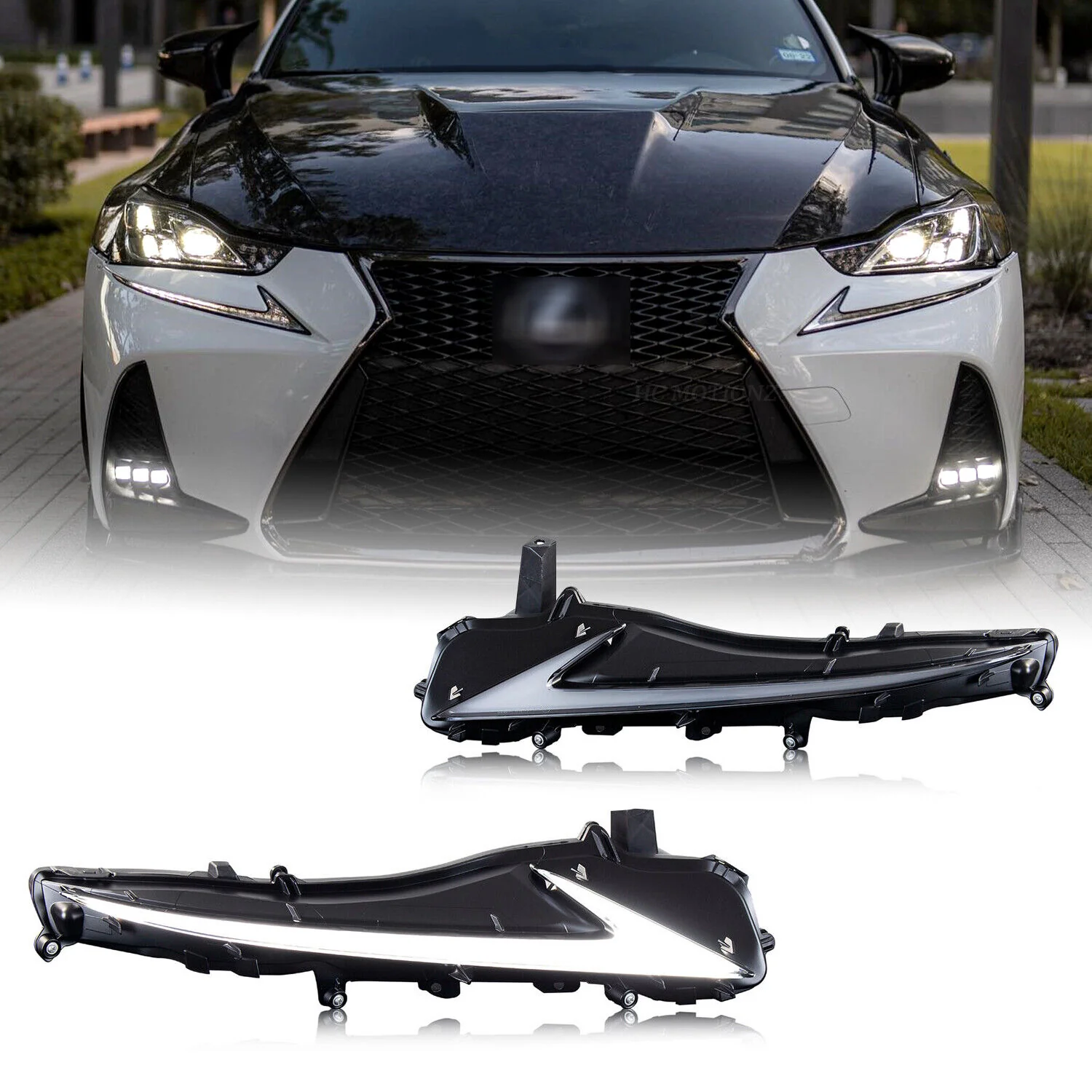 Daytime Running Light DRL Turn Signal Fog Lamps for 2017–2020 Lexus IS200t IS300 IS250 IS350 F - Image 3