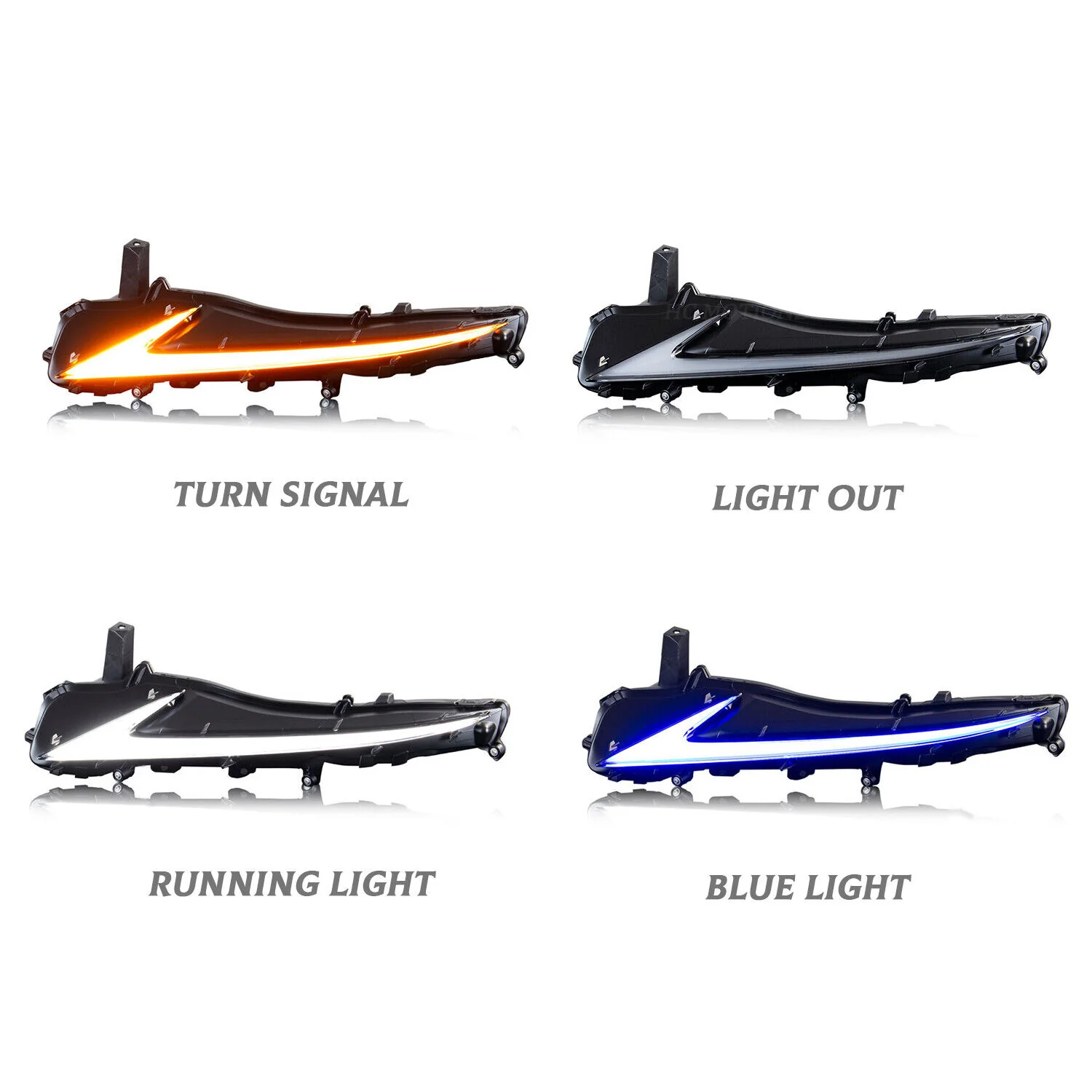 Daytime Running Light DRL Turn Signal Fog Lamps for 2017–2020 Lexus IS200t IS300 IS250 IS350 F - Image 6