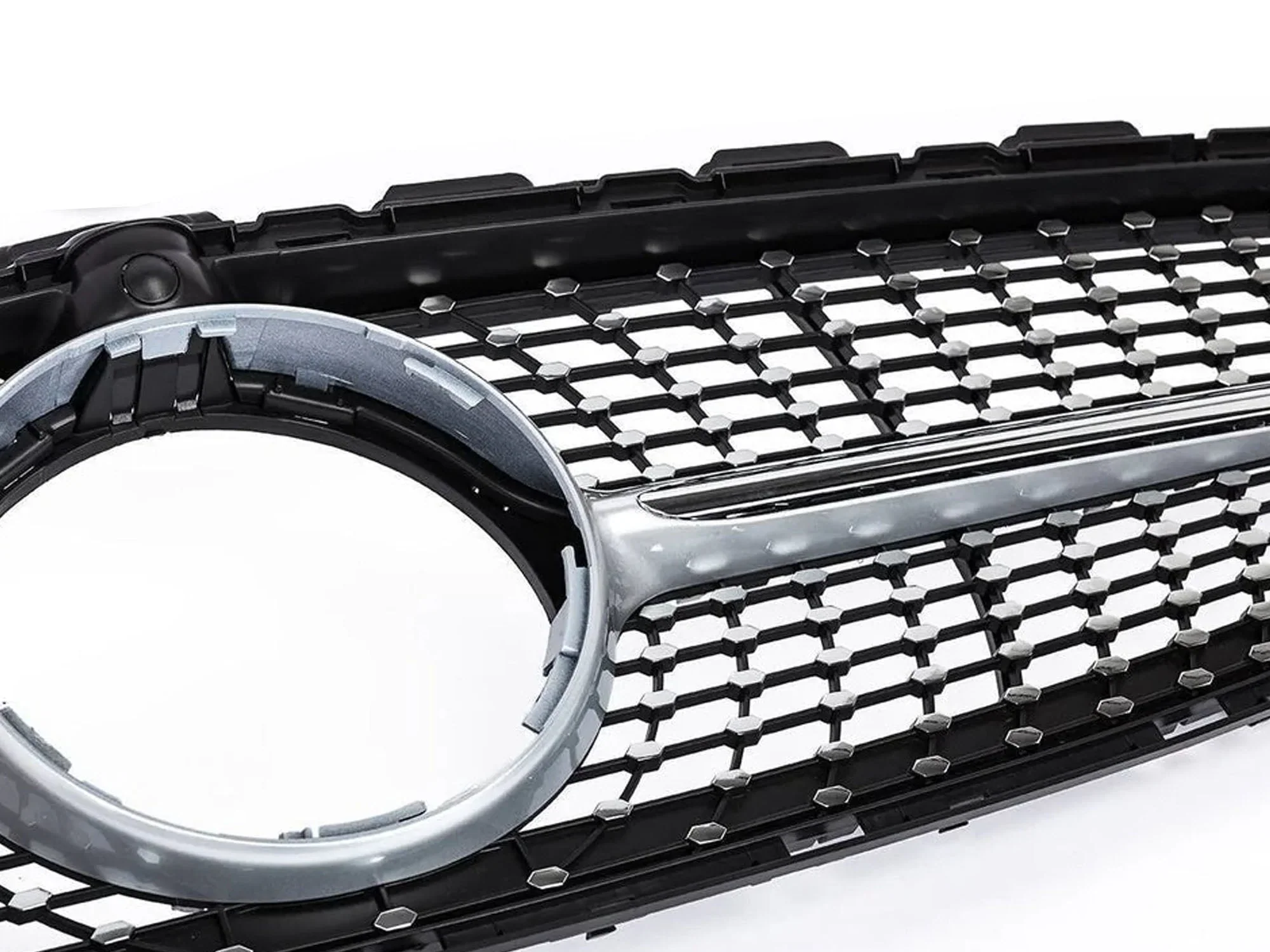 Diamond Front Bumper Grill For Mercedes W205 C205 C250 C300 C43 2015-2018 - Image 10