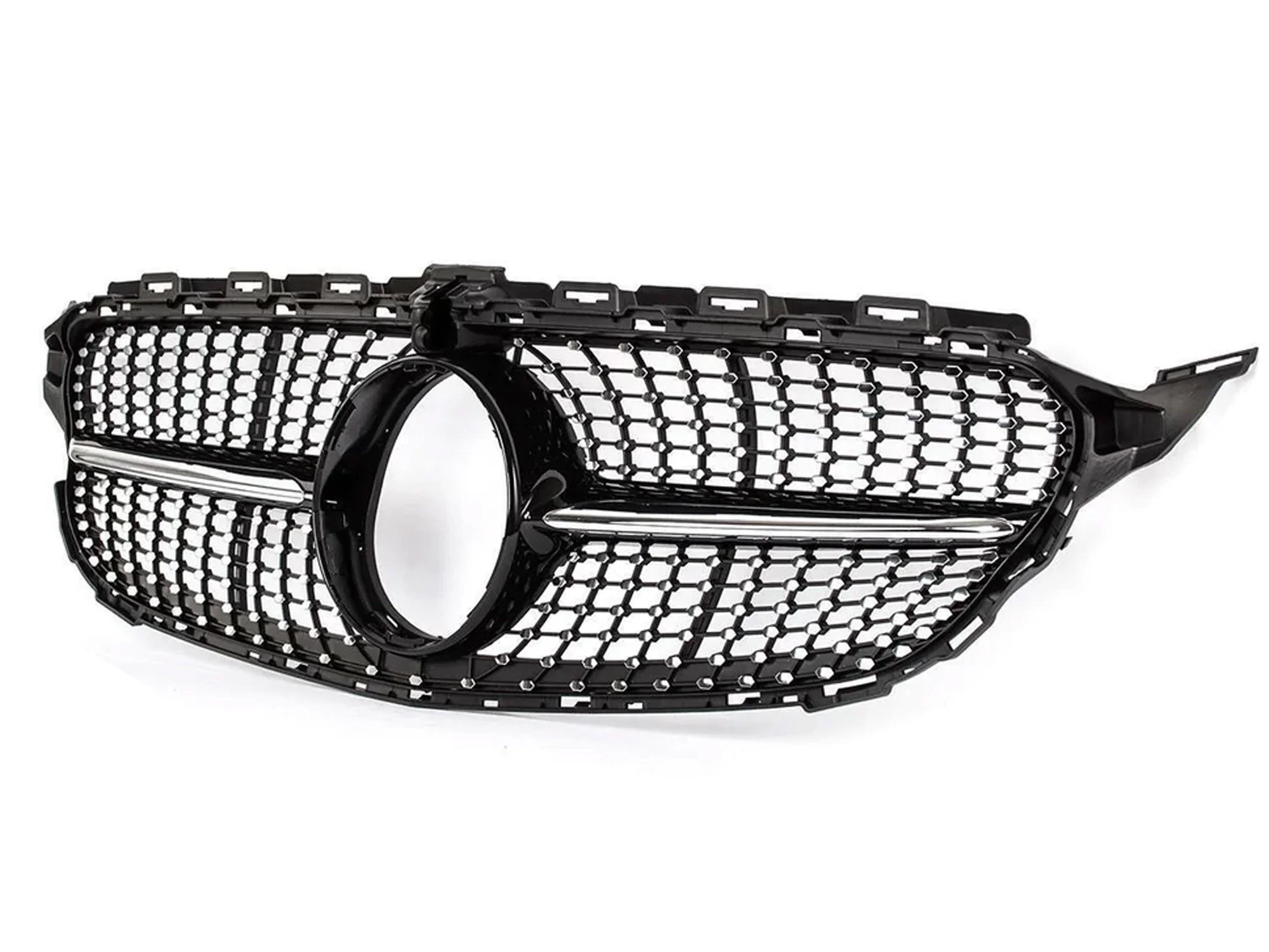 Diamond Front Bumper Grill For Mercedes W205 C205 C250 C300 C43 2015-2018 - Image 3
