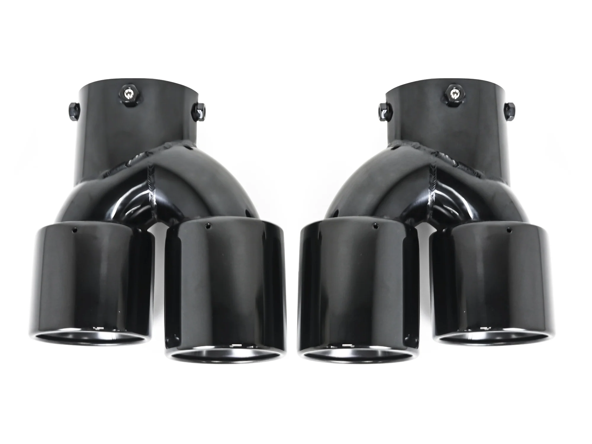 For 2019-2022 BMW G20 M340i Gloss Black Rear Diffuser w/ Exhaust Tips Pair - Image 10