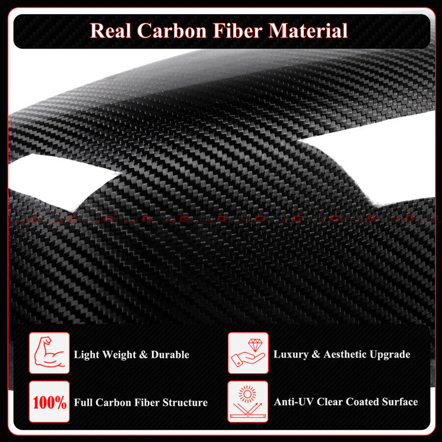 Direct Add-On For 2016-2025 Tesla Model X Full Carbon Fiber M Horn Style Side Mirror Caps Covers - Image 5