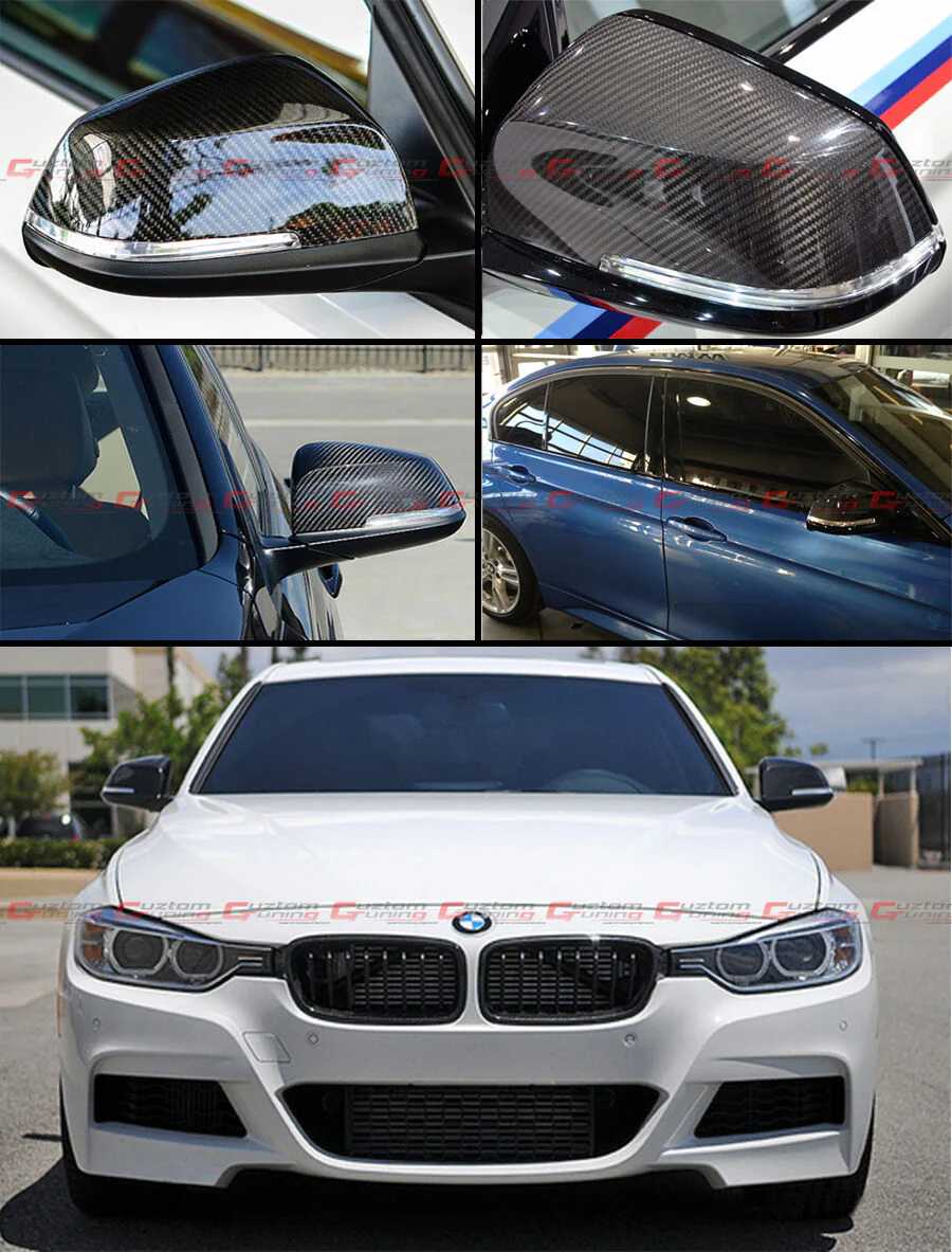 Replacement Carbon Fiber Mirror Caps Cover Fit For BMW E84 F20 F22 F30 F32 F33 F36 - Image 6