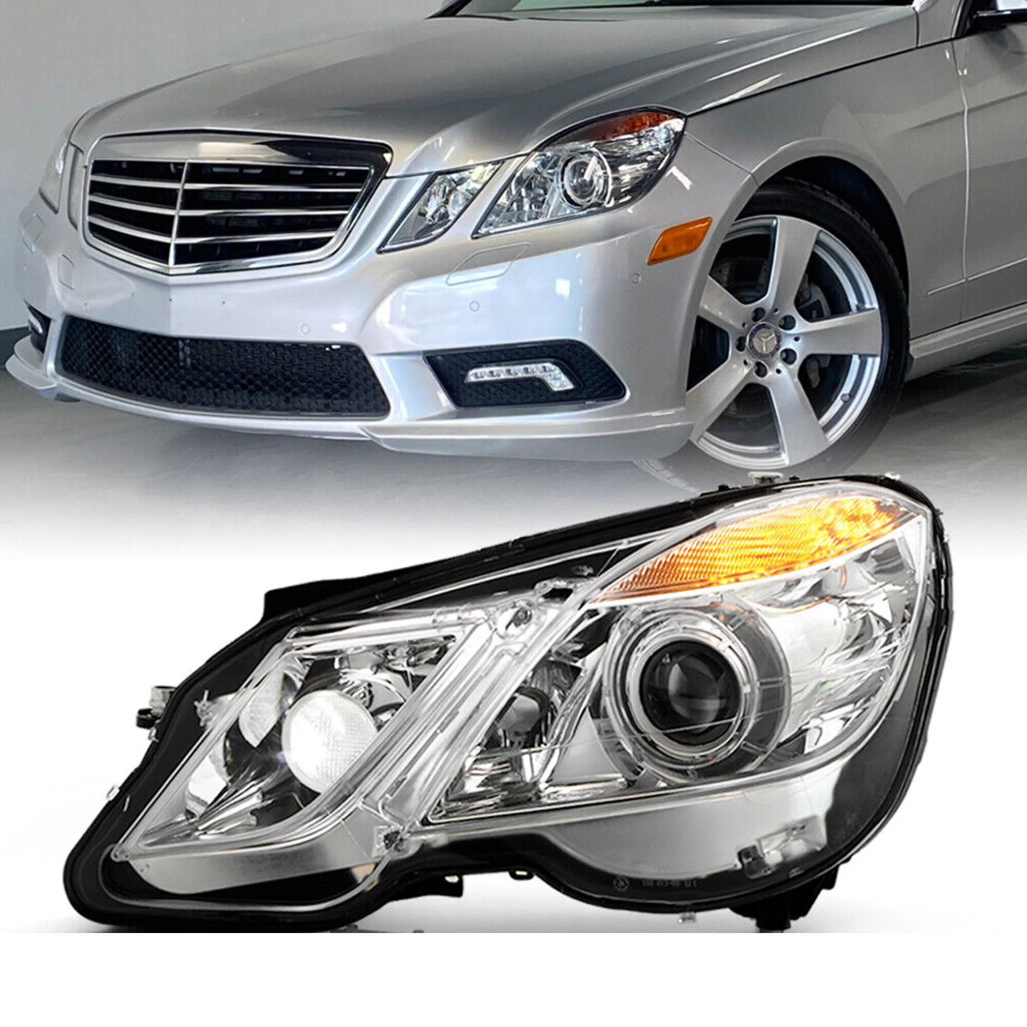 Driver Left Side For 2010-2013 Mercedes Benz W212 E350 E550 4-Door HID w/AFS Projector Headlight - Image 2