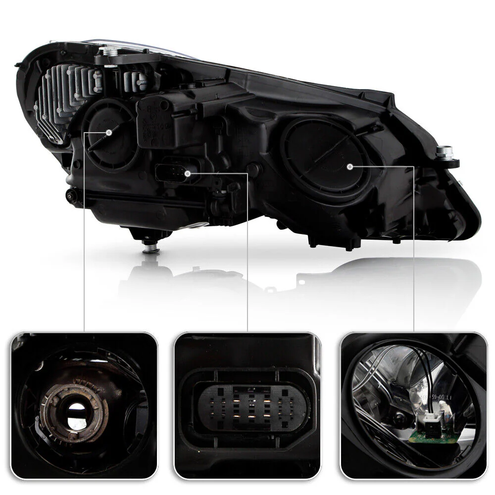 Driver Left Side For 2010-2013 Mercedes Benz W212 E350 E550 4-Door HID w/AFS Projector Headlight - Image 4