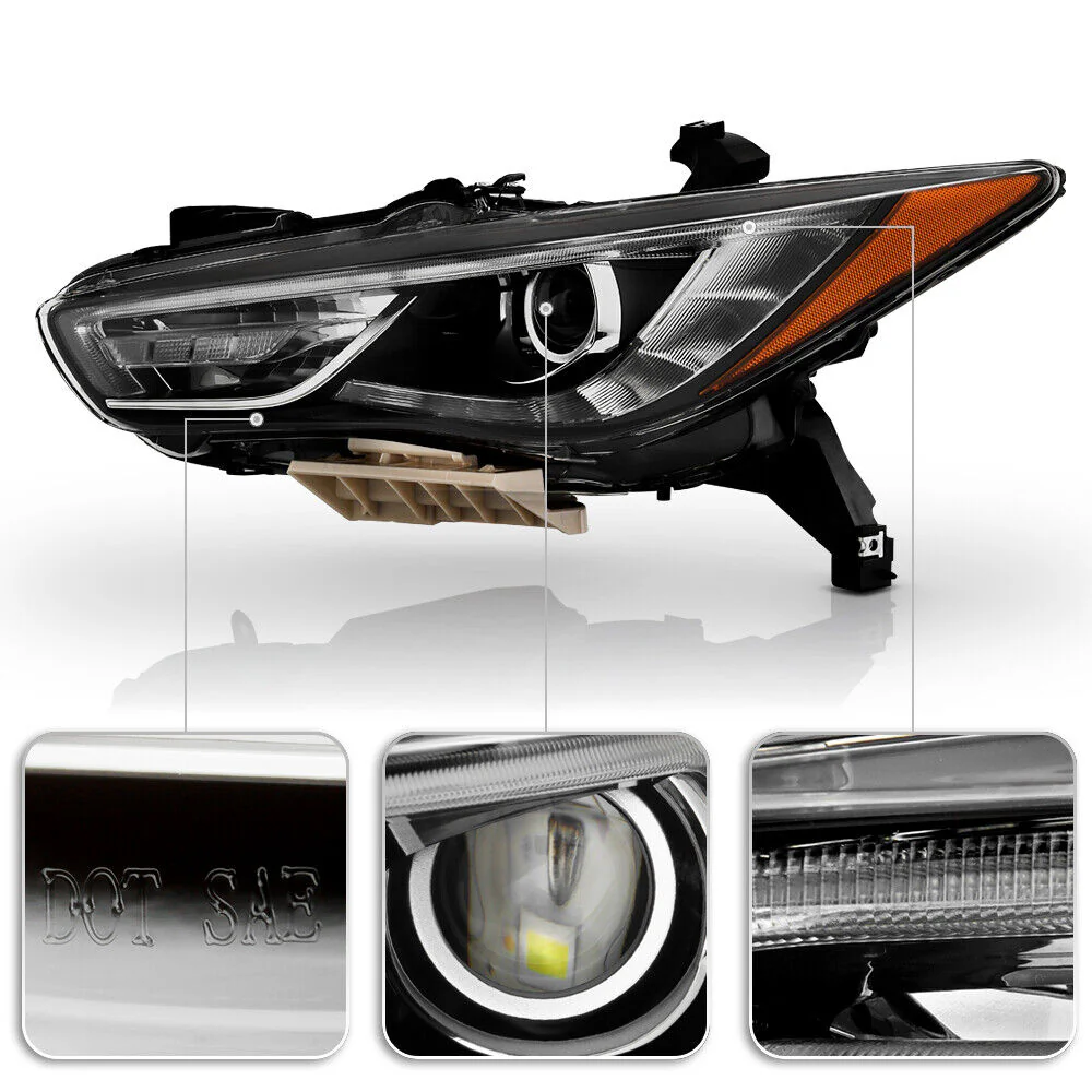Driver Left Side For 2019-2020 Infiniti QX60 Factory LED Low Beam Projector Headlight w/o AFS - Image 2