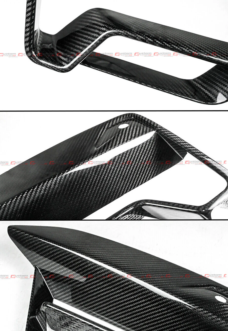 Dry Carbon Fiber Front Bumper Air Duct Inlet Vent Trims Cover For 2021-2023 BMW F90 M5 LCI - Image 4