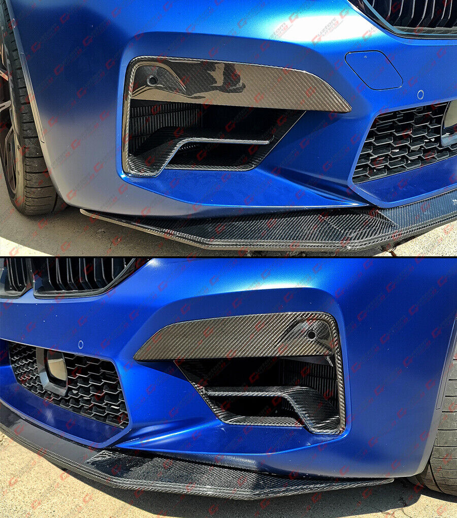 Dry Carbon Fiber Front Bumper Air Duct Inlet Vent Trims Cover For 2021-2023 BMW F90 M5 LCI - Image 7