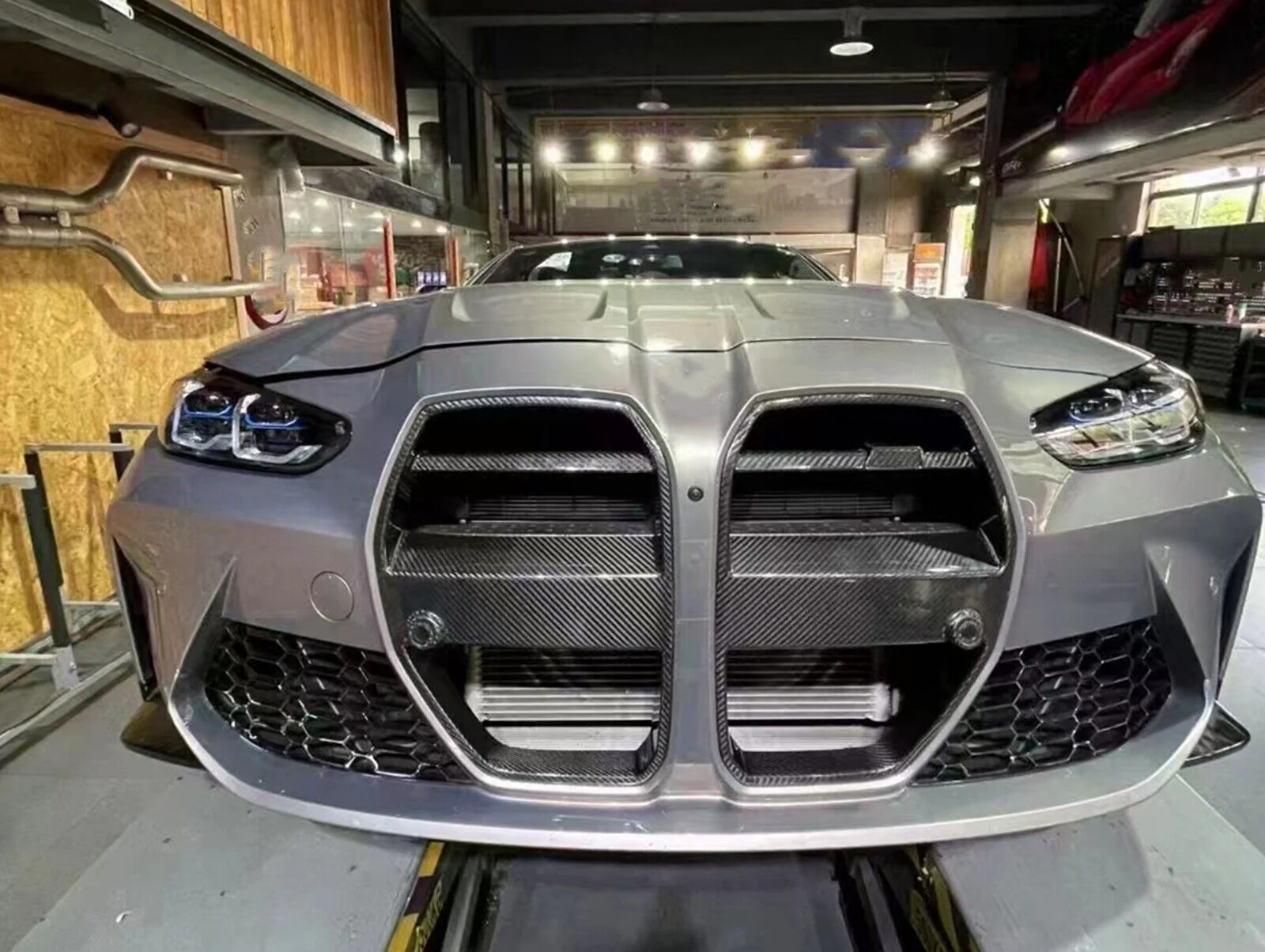 Dry Carbon Fiber Front Kidney Grille For BMW M3 G80 M4 G82 G83 2021-2026 - Image 2