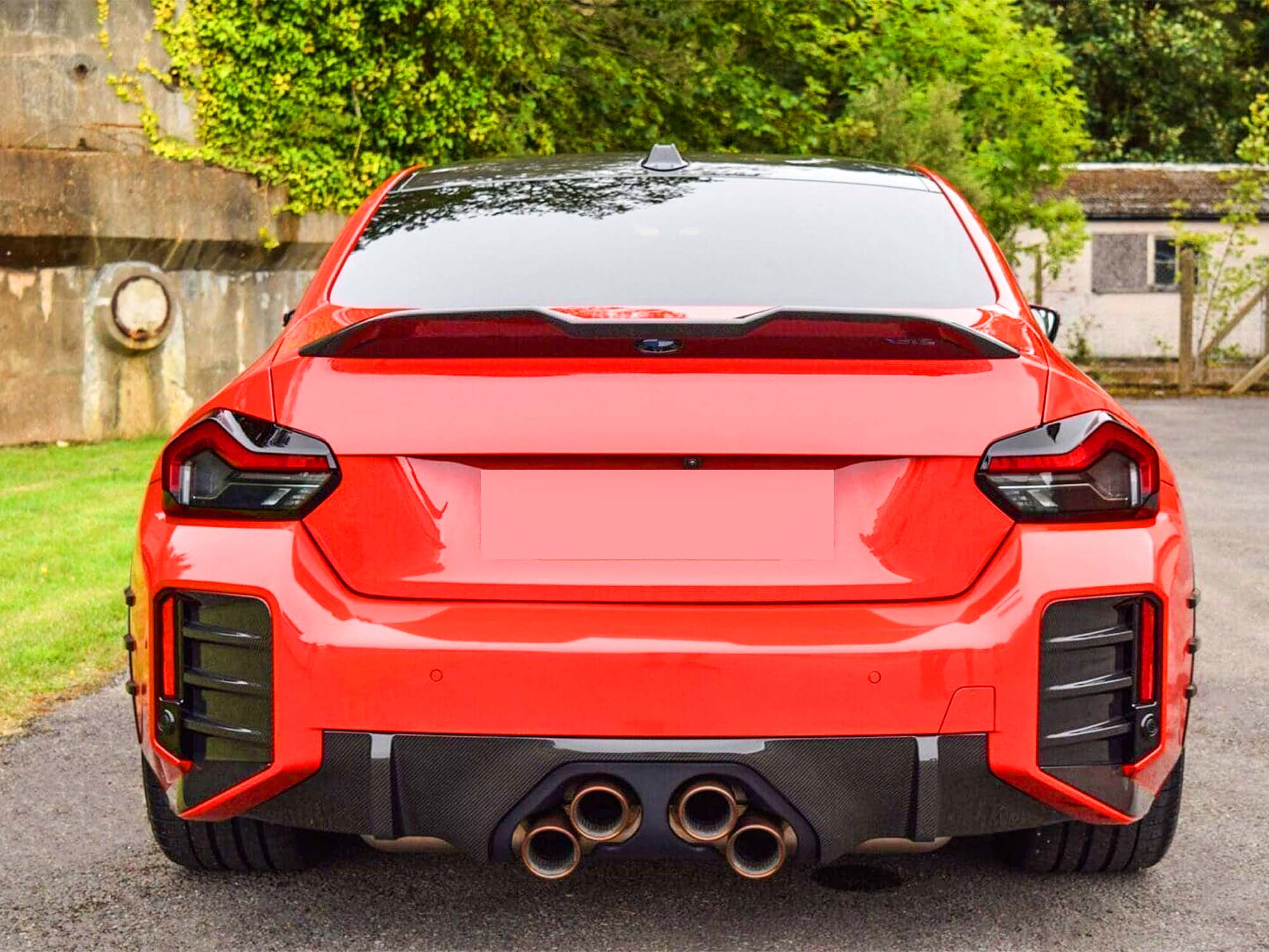 Dry Carbon Fiber Rear Bumper Side Vent Canards for BMW M2 G87 2023+ - Image 3