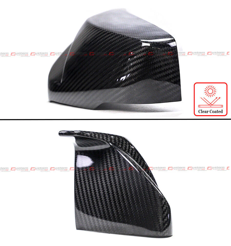 Dry Carbon Fiver Mirror Cover Caps for 2014-2024 Cadillax CTS CT5 CT6 - Image 3