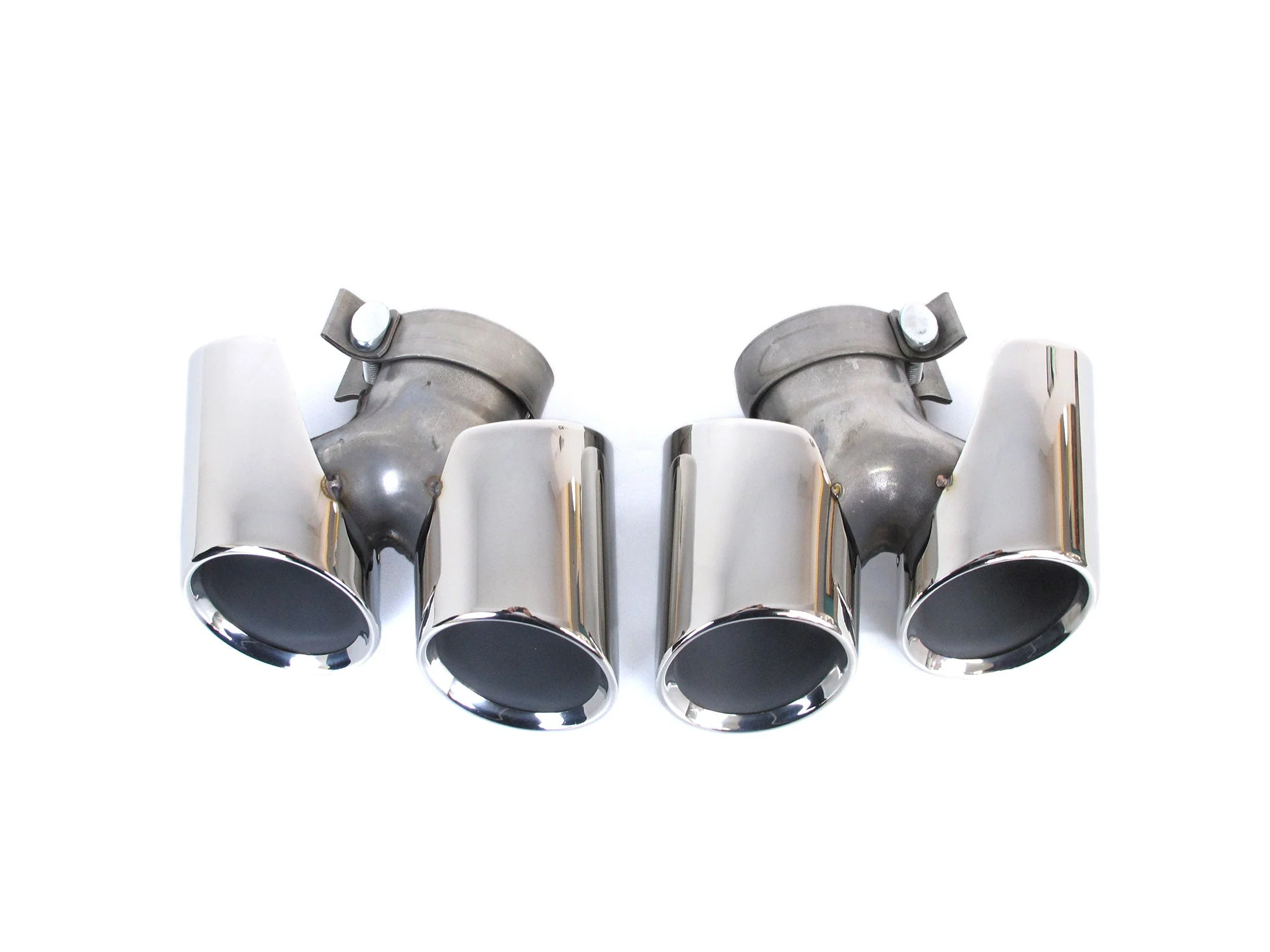 Chrome Exhaust Tips Pipe for Porsche 911 Carrera 991.2 NON-PSE 2017 2018 2019 - Image 11
