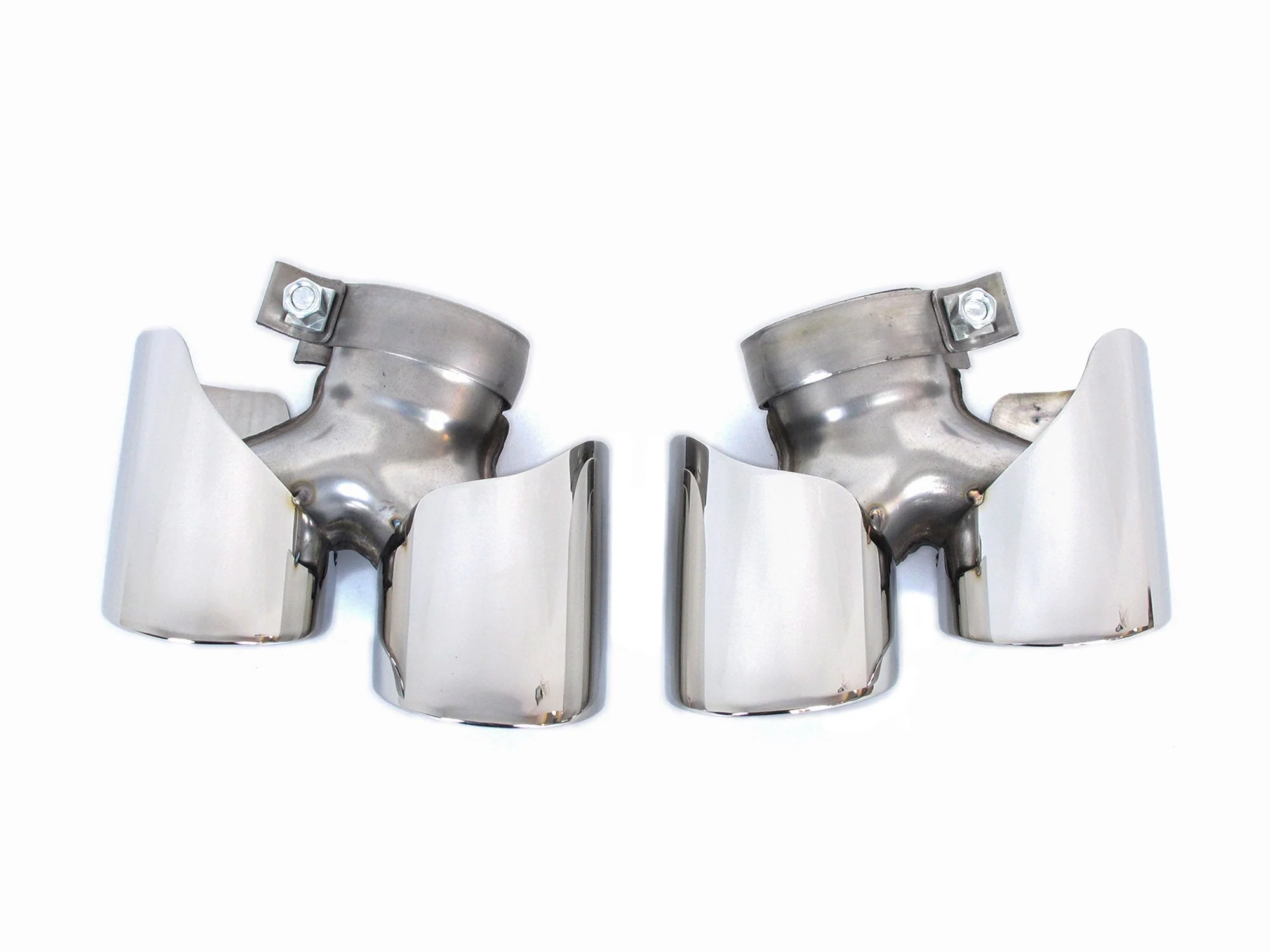 Chrome Exhaust Tips Pipe for Porsche 911 Carrera 991.2 NON-PSE 2017 2018 2019 - Image 5
