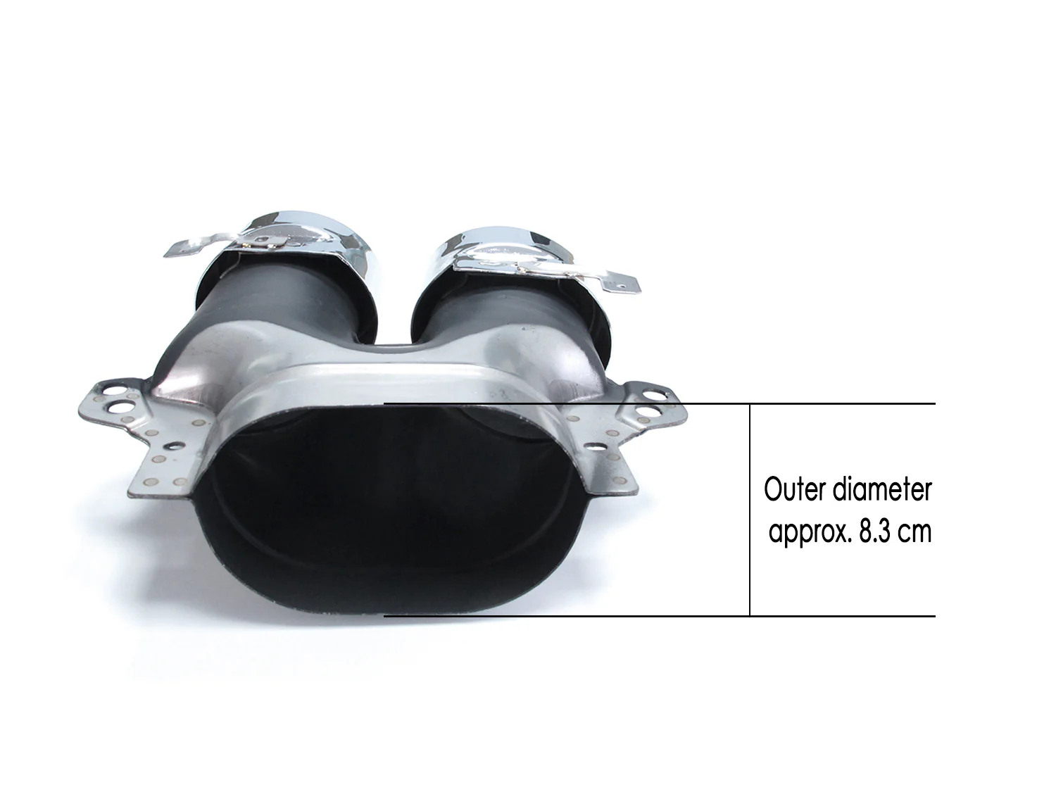 Rear Diffuser + Silver Exhaust Tips for Mercedes E W213 Sedan E300 E400 E550 AMG 2017-2020 di30 - Image 13