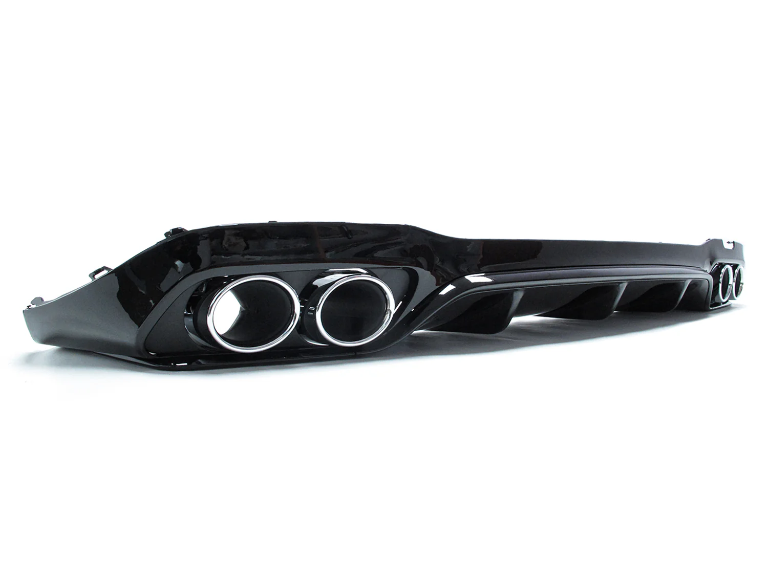 Rear Diffuser + Silver Exhaust Tips for Mercedes E W213 Sedan E300 E400 E550 AMG 2017-2020 di30 - Image 7