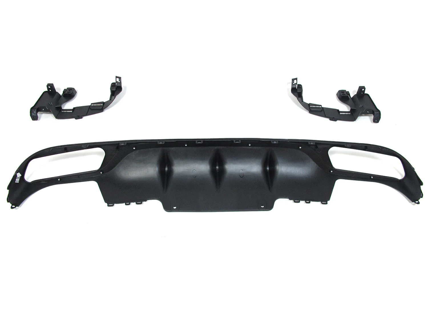 Gloss Black Diffuser & Exhaust Tips for Mercedes W213 Sedan Non-AMG 2017-2020 - Image 6