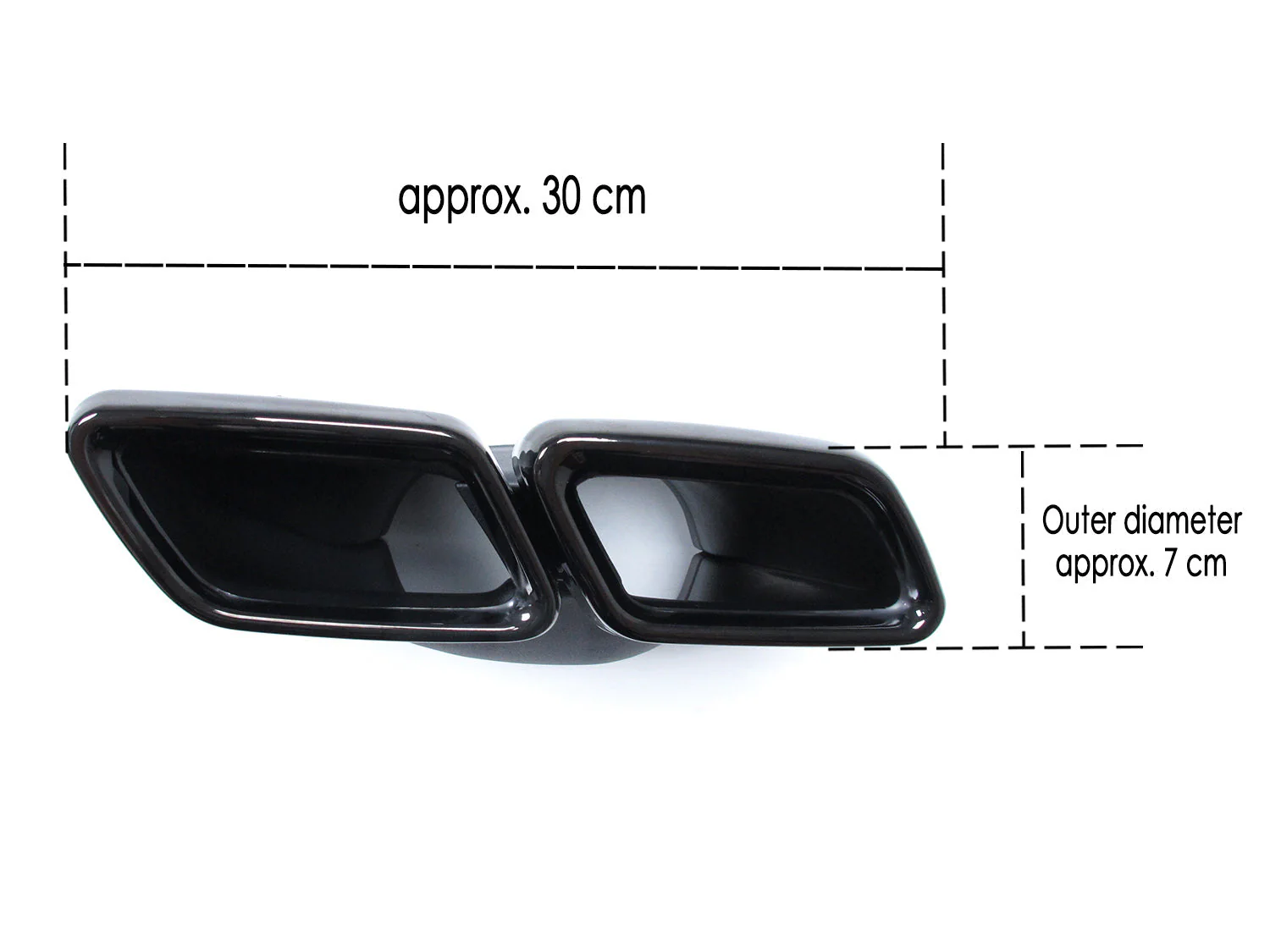 Rear Diffuser + Black Exhaust Tips For Mercedes W213 Sedan AMG Pack 2016-2020 - Image 12