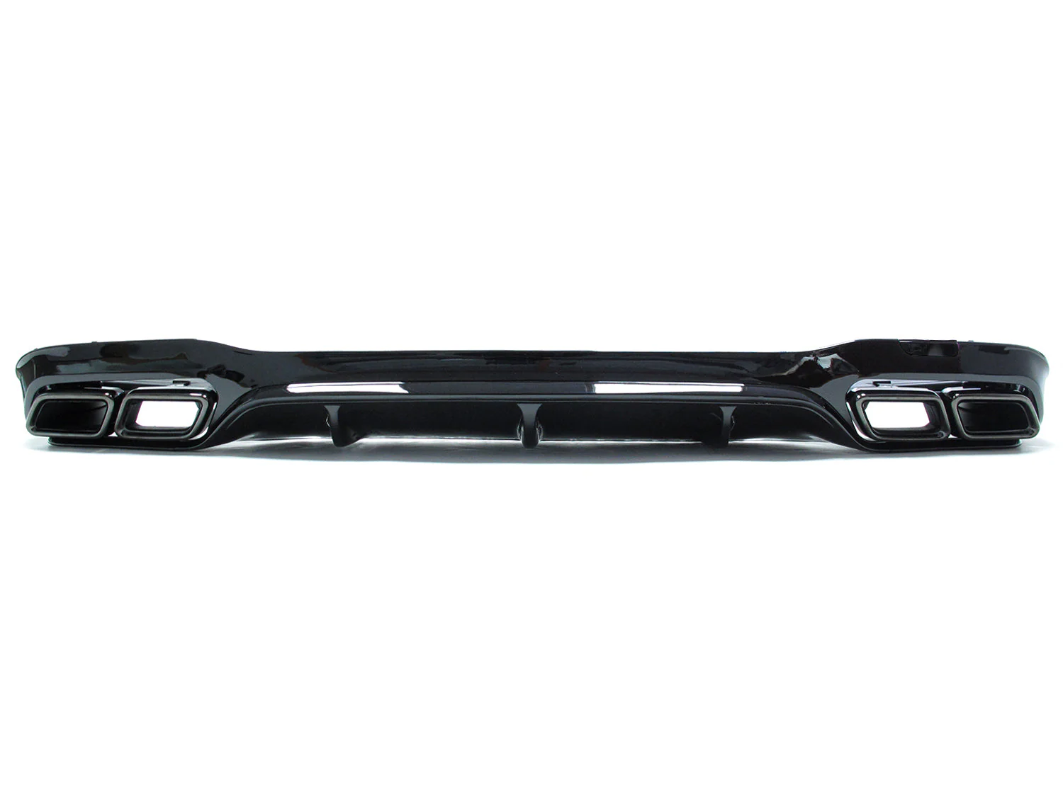 Rear Diffuser + Black Exhaust Tips For Mercedes W213 Sedan AMG Pack 2016-2020 - Image 6