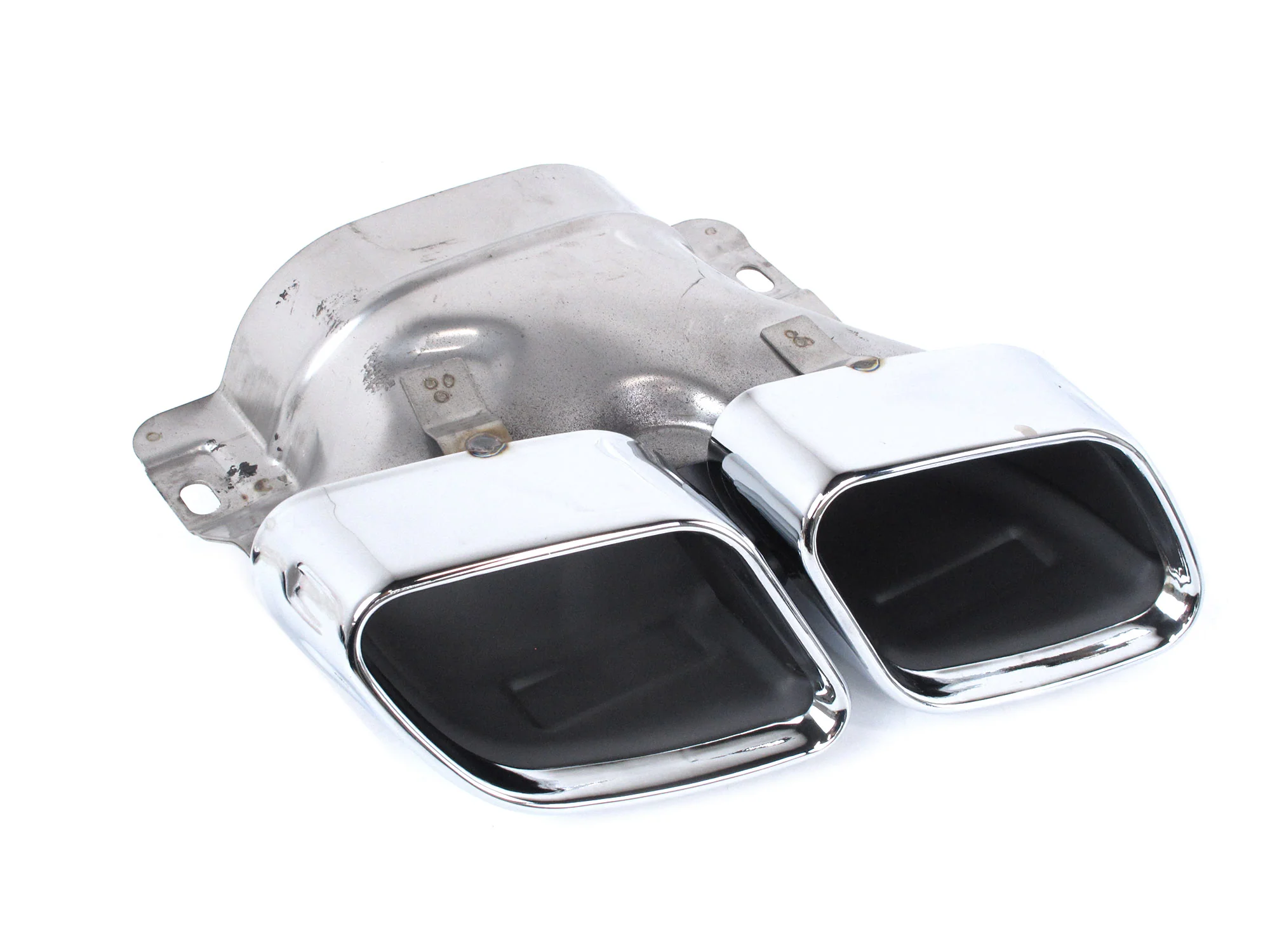 Gloss Black Rear Diffuser w/ Silver Exhaust Tips for Mercedes C207 E250 E400 E500 E550 Coupe AMG 2014-2017 - Image 11