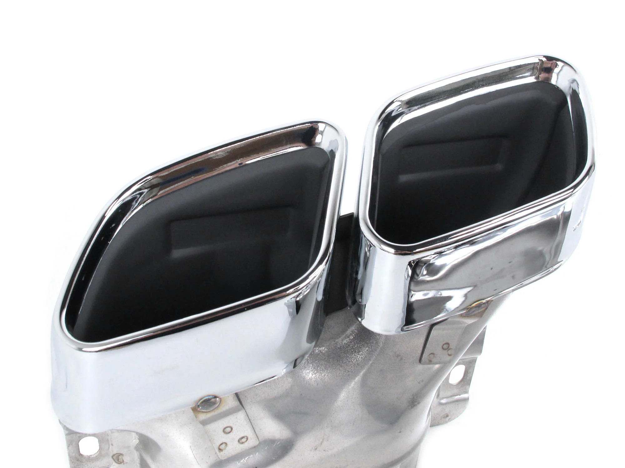 Gloss Black Rear Diffuser w/ Silver Exhaust Tips for Mercedes C207 E250 E400 E500 E550 Coupe AMG 2014-2017 - Image 13