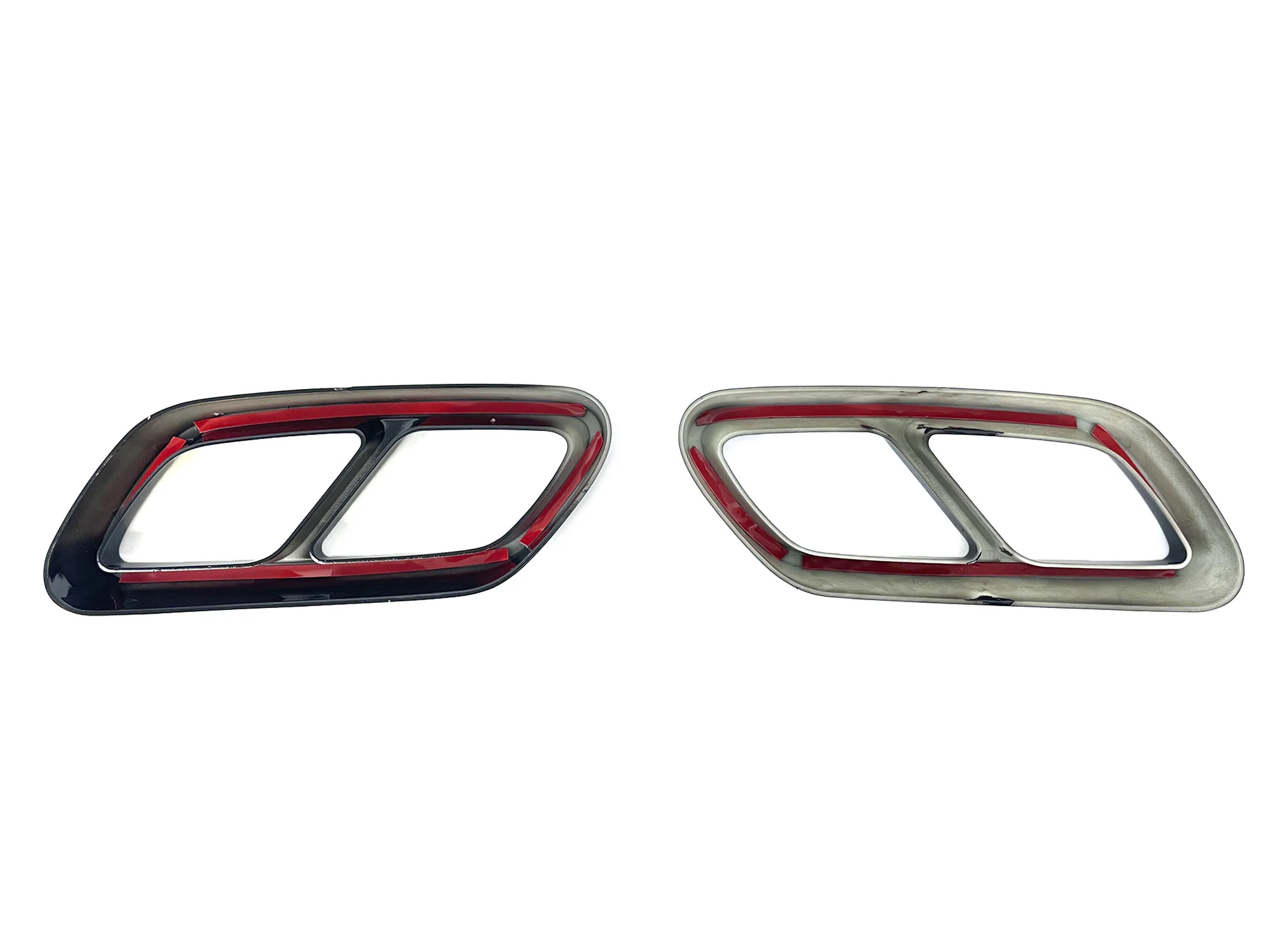 For 2022-2023 Mercedes Benz C-Class W206 Black Rear Exhaust Pipe Cover Trims - Image 11