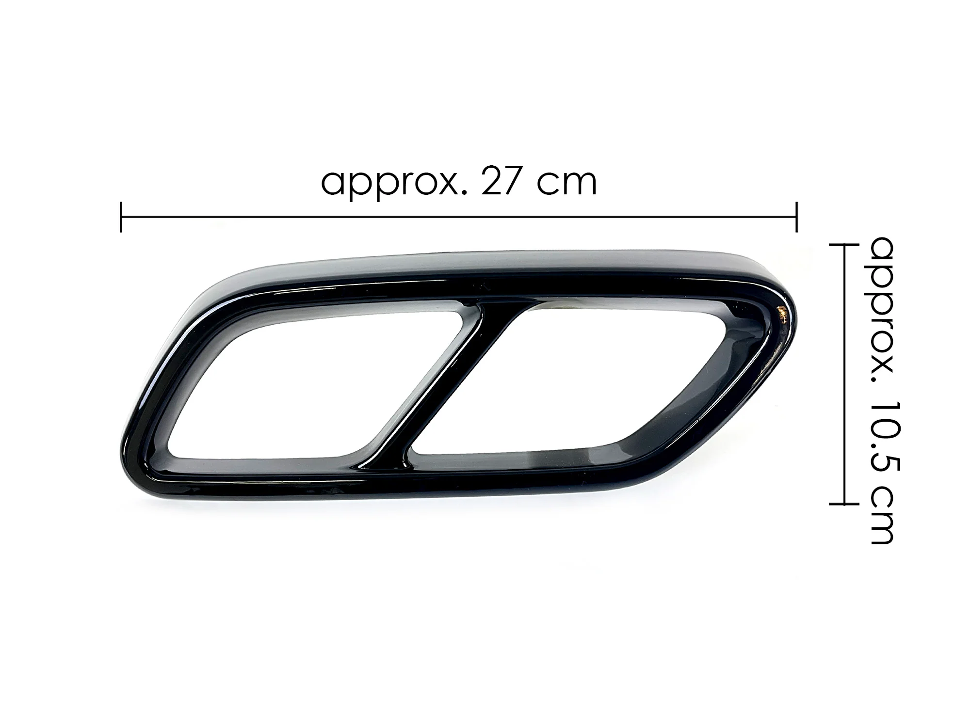 For 2022-2023 Mercedes Benz C-Class W206 Black Rear Exhaust Pipe Cover Trims - Image 14