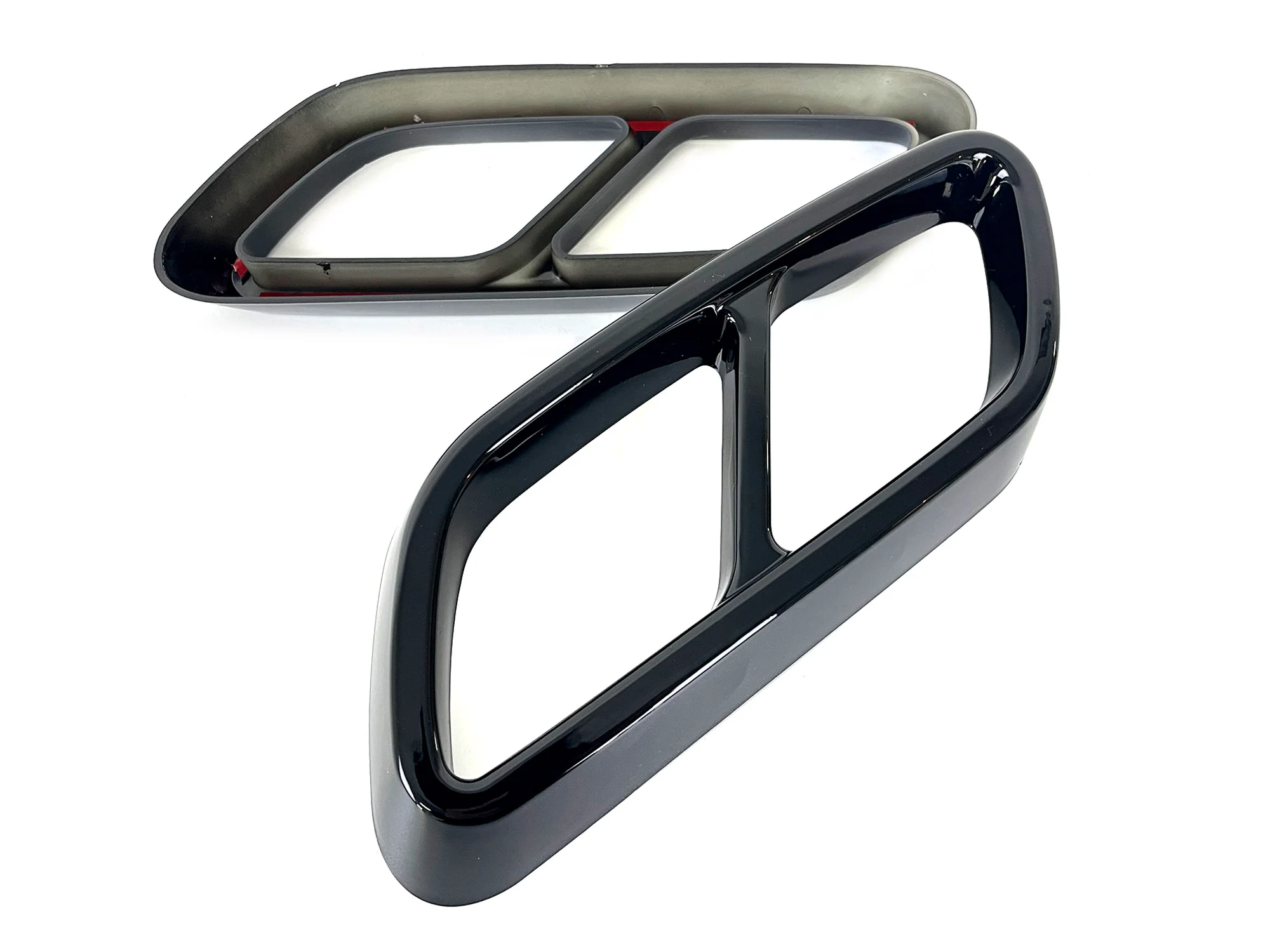 For 2022-2023 Mercedes Benz C-Class W206 Black Rear Exhaust Pipe Cover Trims - Image 9