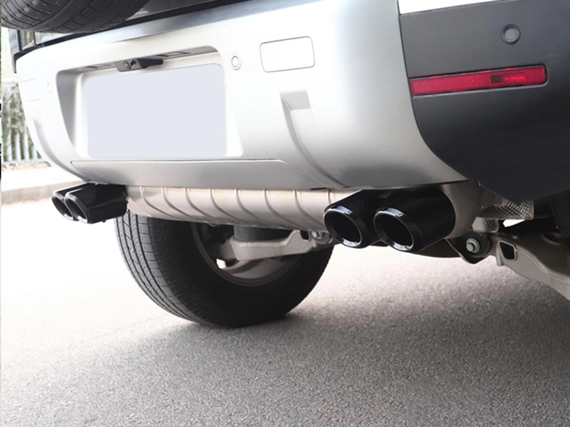 Pair For 2020+ Land Rover Defender 90 110 3.0L 2.0L Exhaust Pipes Muffler Tips Gloss Black - Image 3