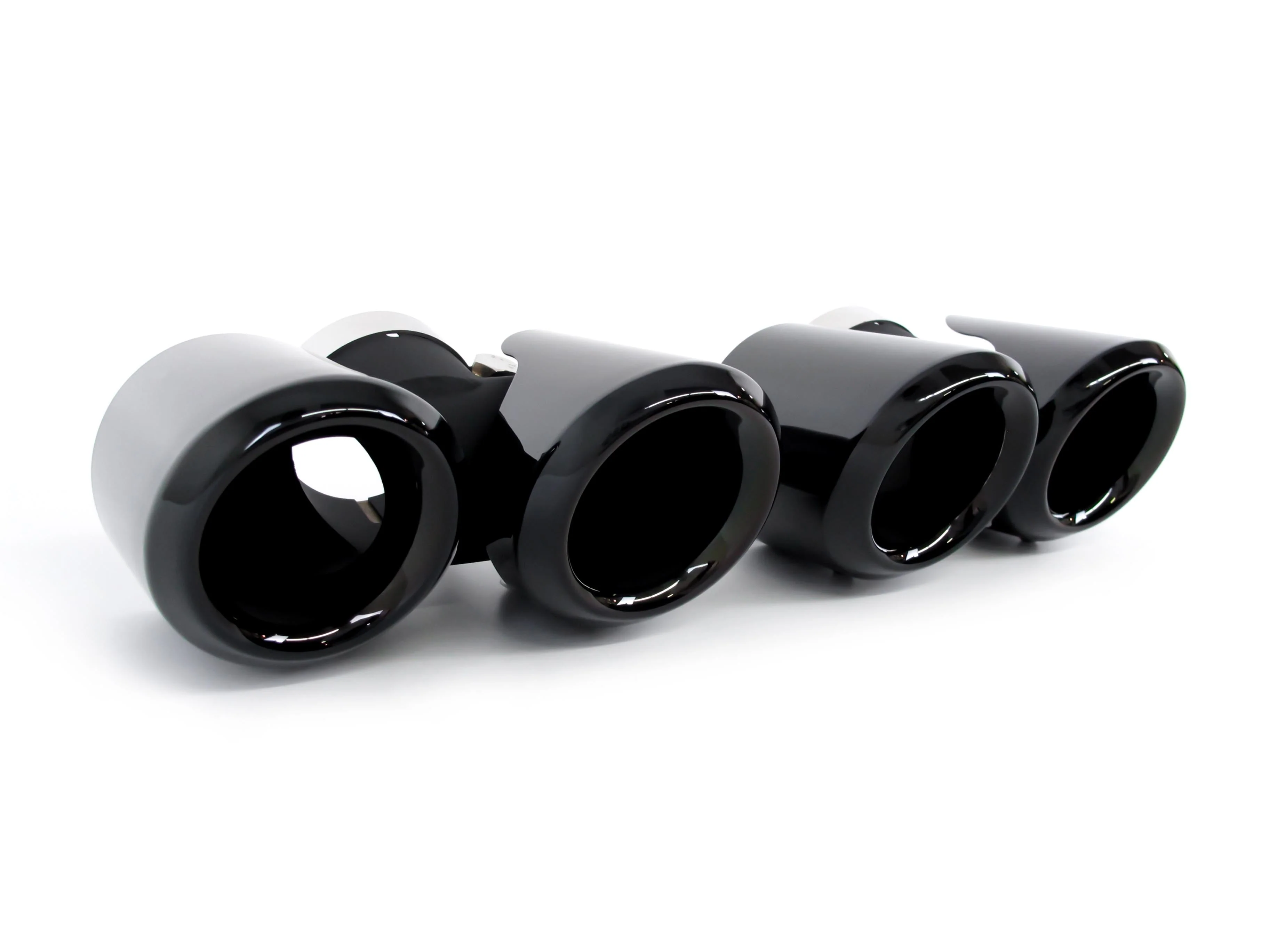 Pair For 2020+ Land Rover Defender 90 110 3.0L 2.0L Exhaust Pipes Muffler Tips Gloss Black - Image 6