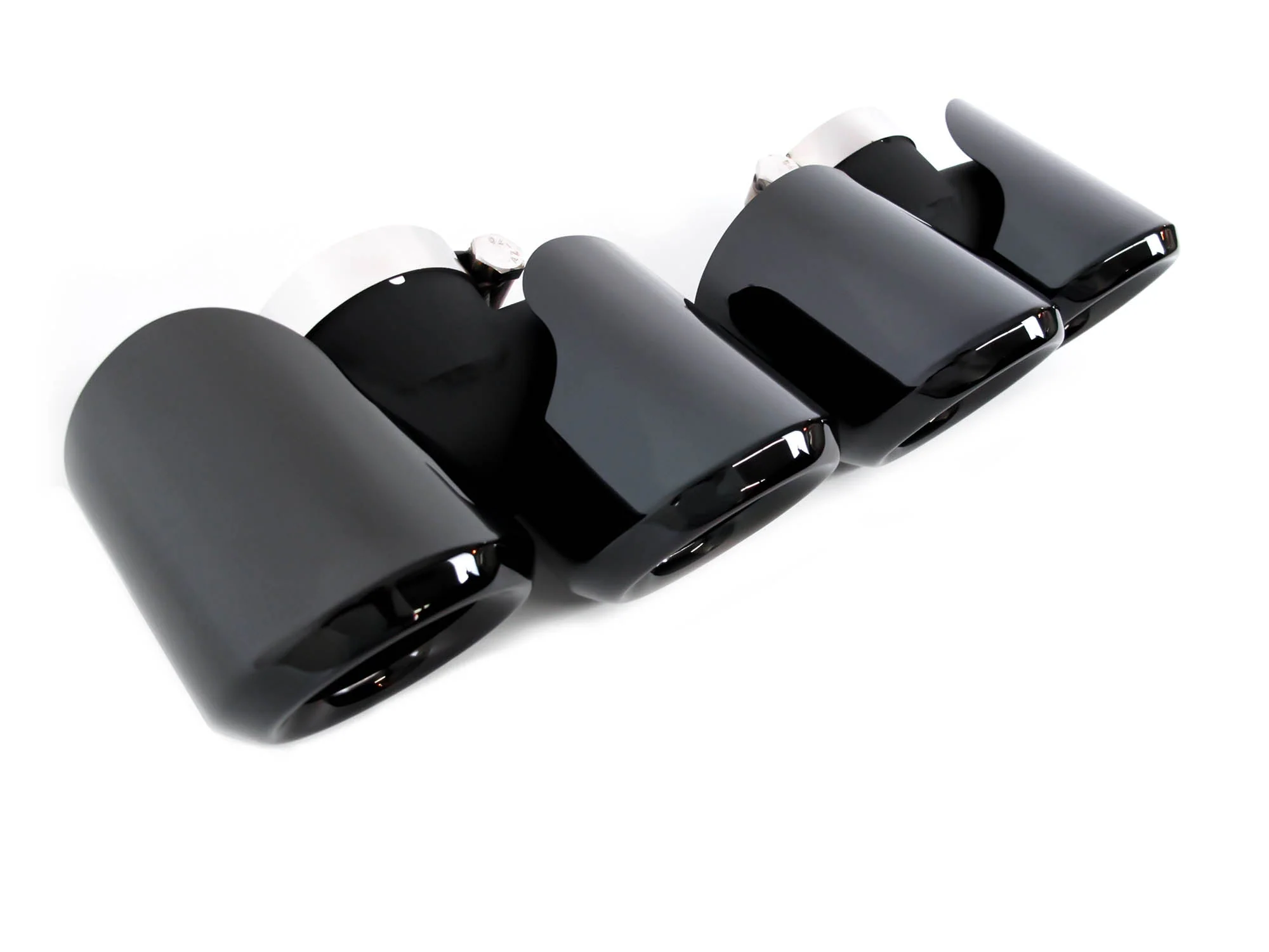 Pair For 2020+ Land Rover Defender 90 110 3.0L 2.0L Exhaust Pipes Muffler Tips Gloss Black - Image 8