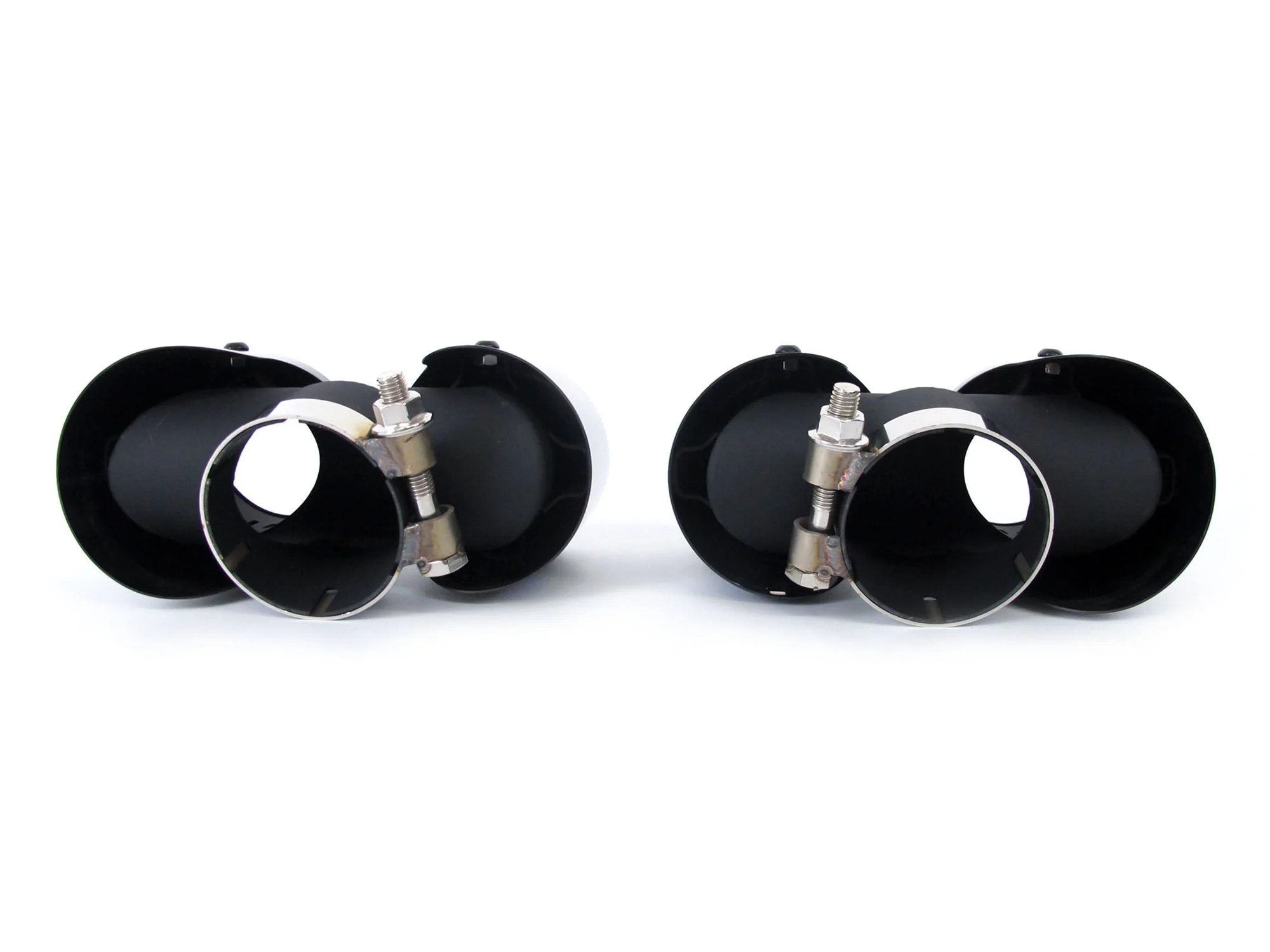 Pair For 2020+ Land Rover Defender 90 110 3.0L 2.0L Exhaust Pipes Muffler Tips Gloss Black - Image 9