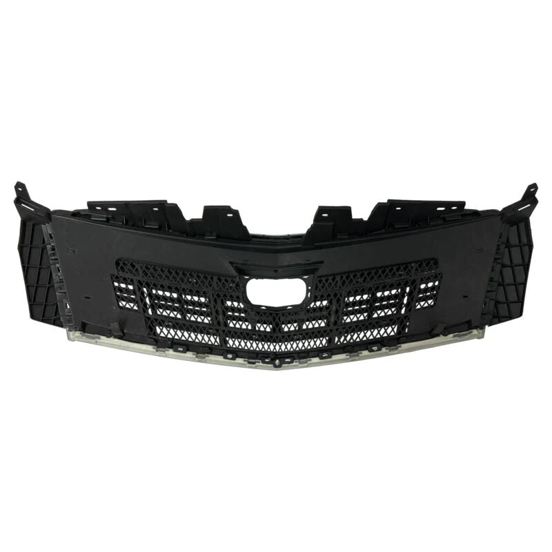 Black Front Upper Grille + Bumper Lower Grill For  Cadillac XTS 2013-2017 w/o Camera - Image 4