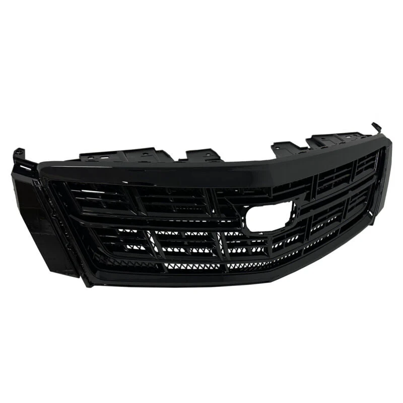 Black Front Upper Grille + Bumper Lower Grill For  Cadillac XTS 2013-2017 w/o Camera - Image 5