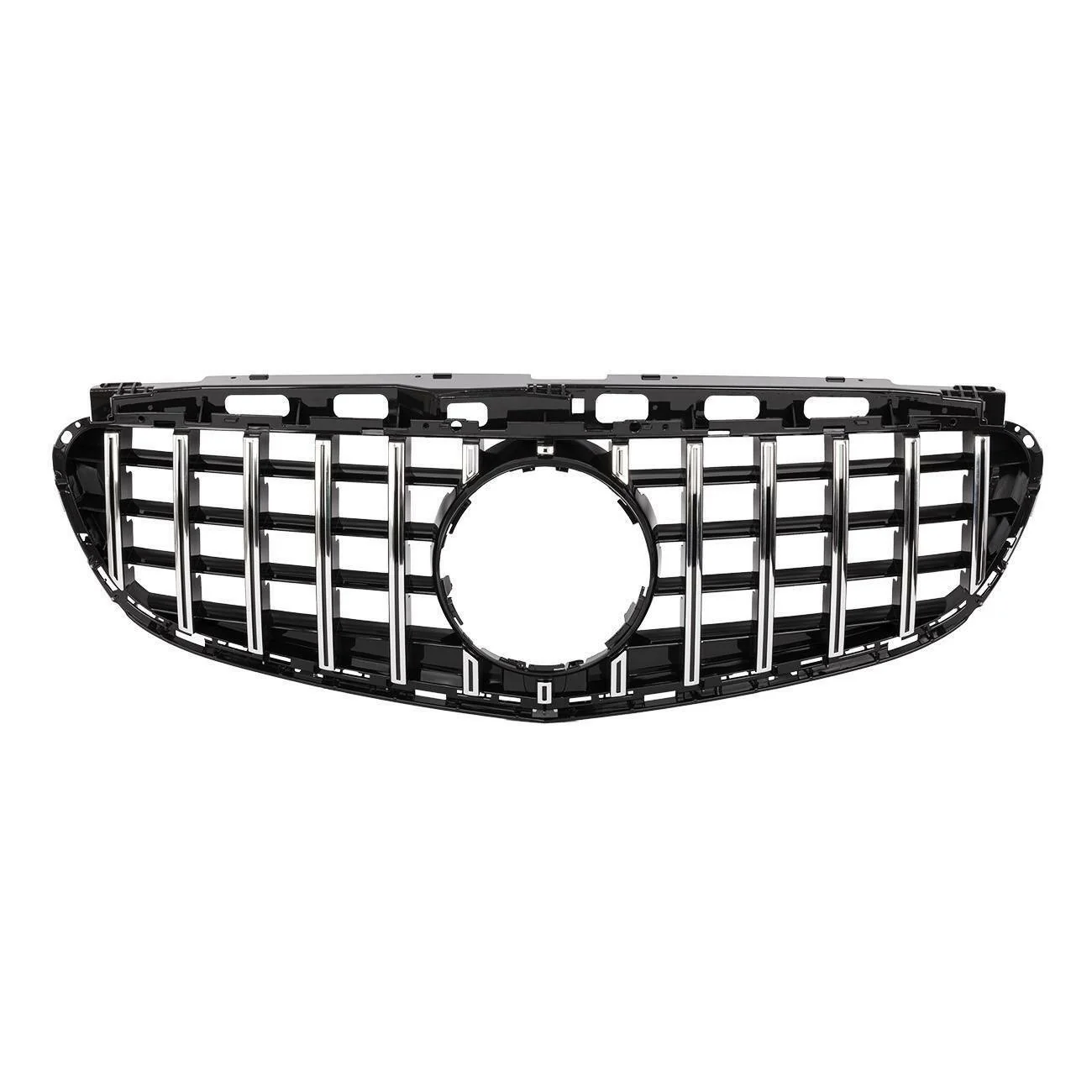 GT Style Front Bumper Grille for 2014-2016 Mercedes-Benz E-Class W212 E350 E400 E550 Sedan - Image 3