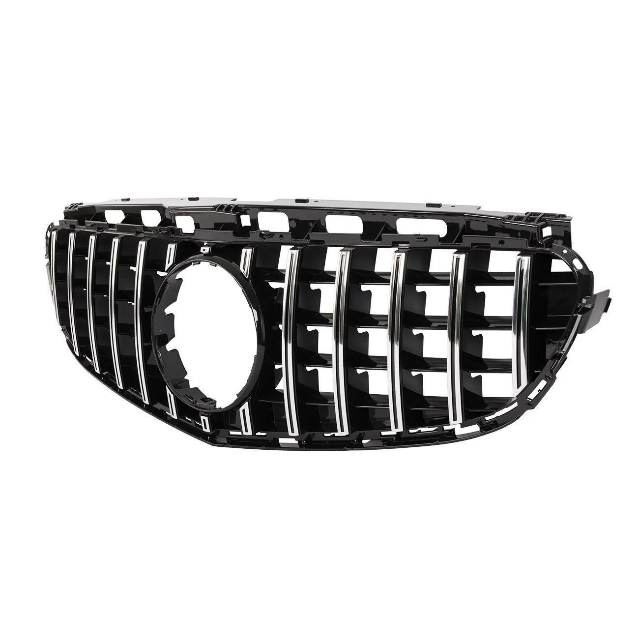 GT Style Front Bumper Grille for 2014-2016 Mercedes-Benz E-Class W212 E350 E400 E550 Sedan - Image 4