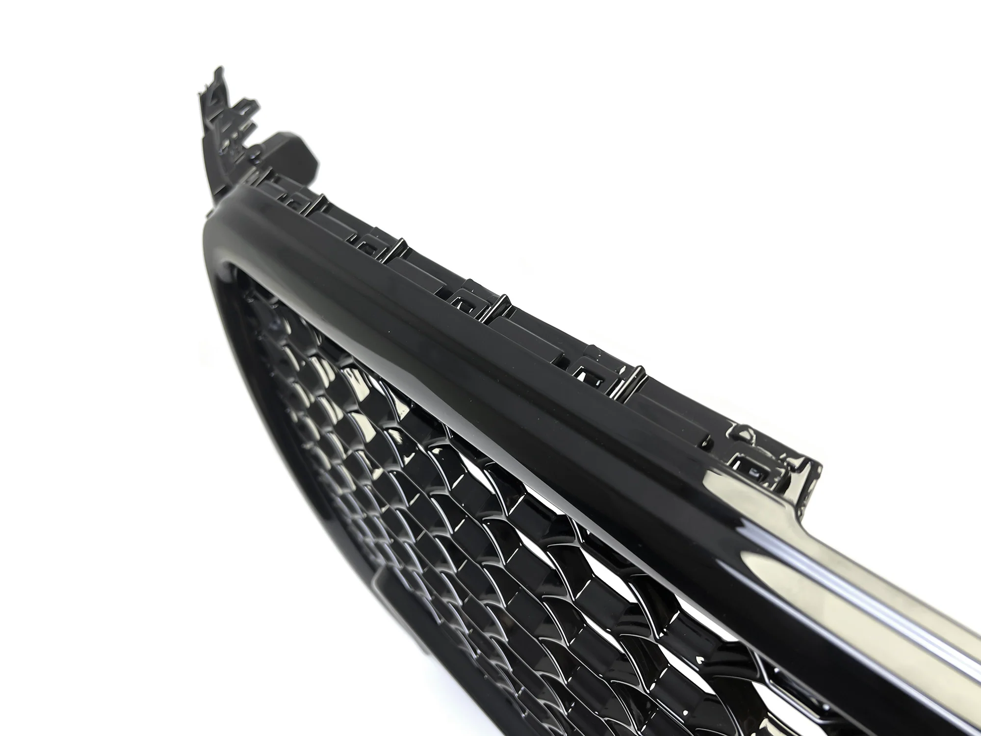 For 2009-2012 Audi A4/S4 B8 Front Bumper Hex Grille Mesh RS4 Style Gloss Black - Image 12