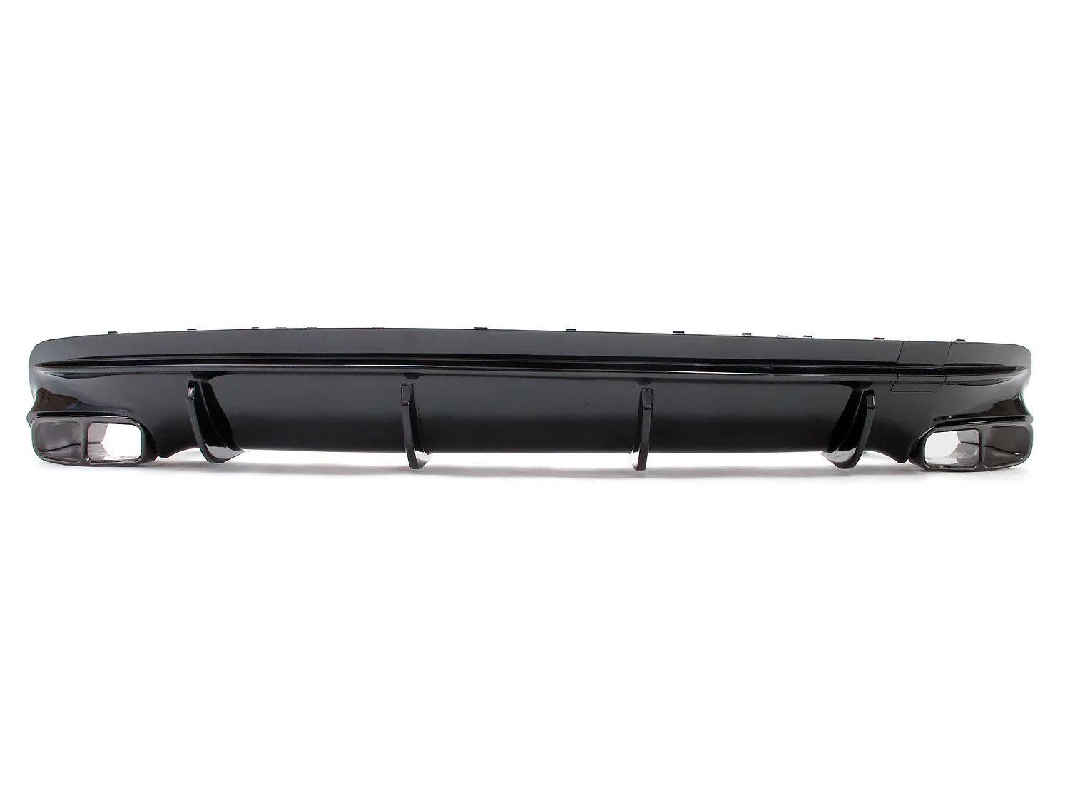 Fit For Mercedes Benz W117 CLA250 2017-2019 Rear Bumper Diffuser Lip W Exhaust Tailpipes Gloss Black - Image 7